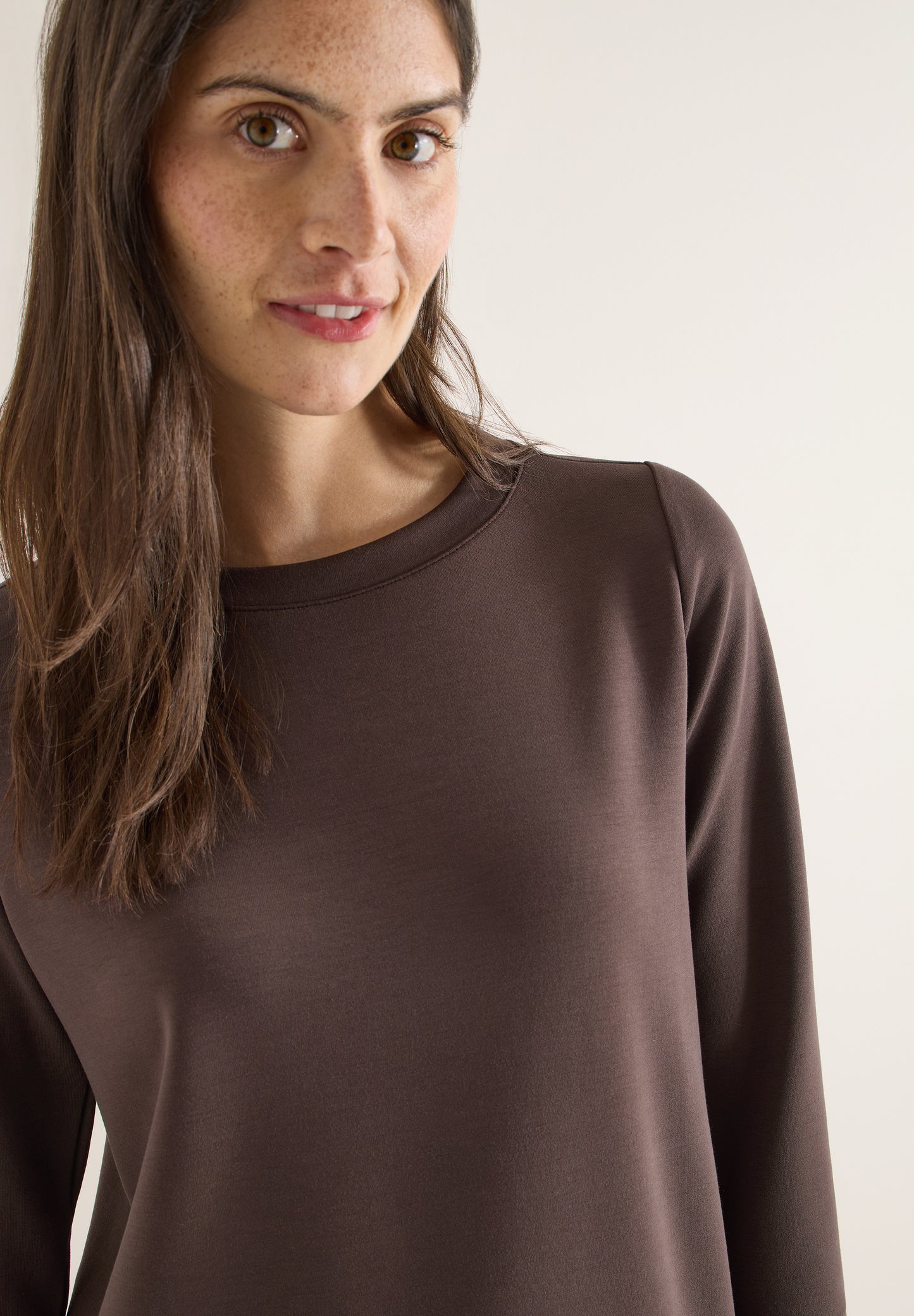 CECIL - Soft Touch Shirt - Farbe: macchiato brown