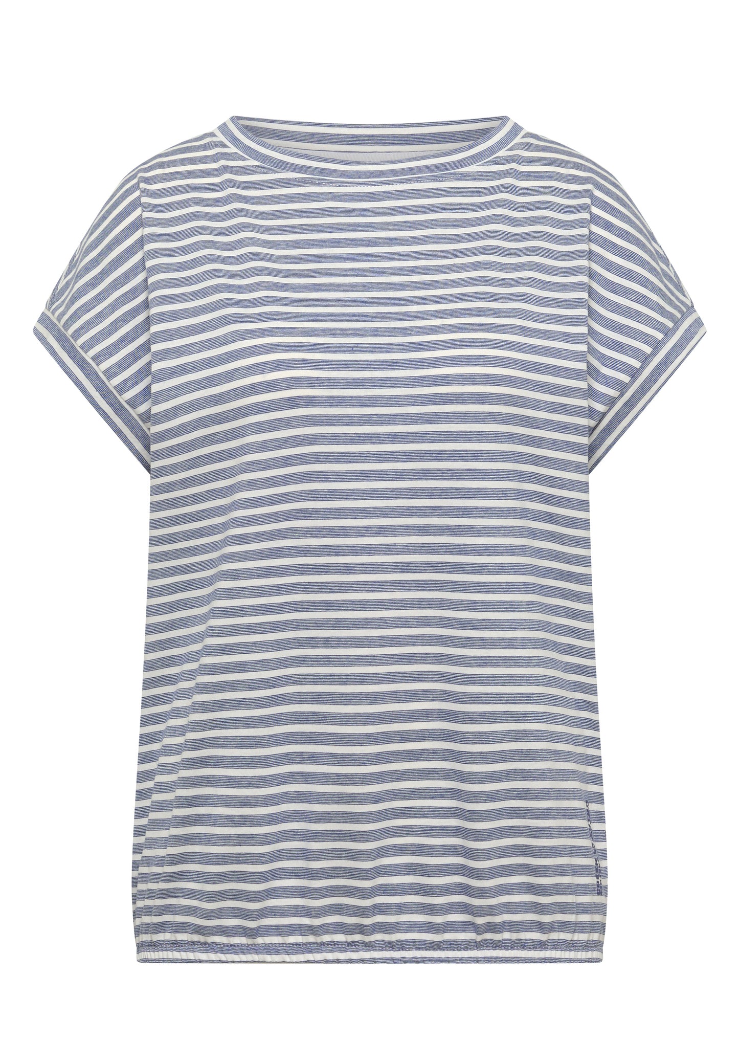 CECIL - Kurzarm T-Shirt mit elastischem Saum - Farbe: sporty denim blue