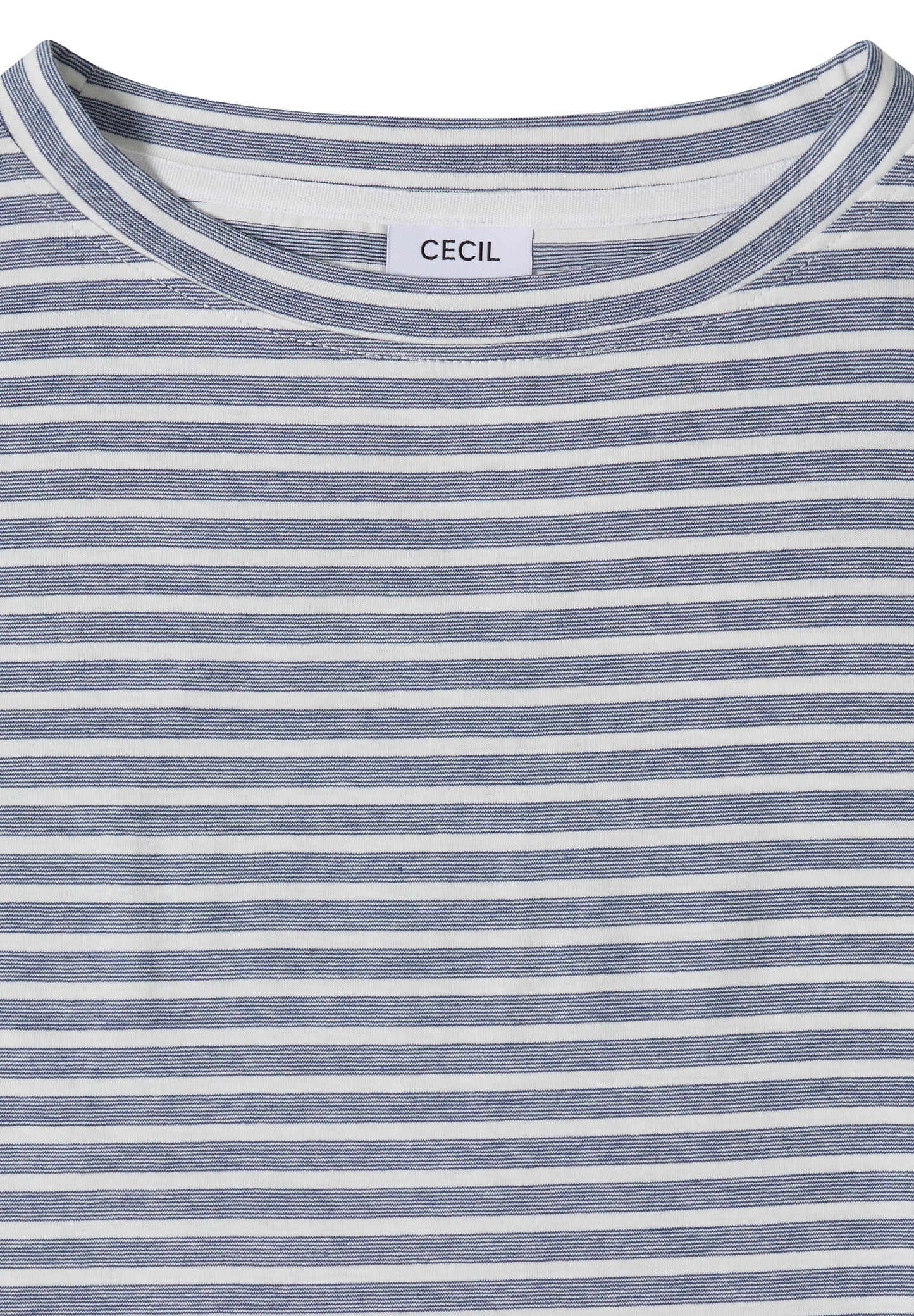 CECIL - Kurzarm T-Shirt mit elastischem Saum - Farbe: sporty denim blue