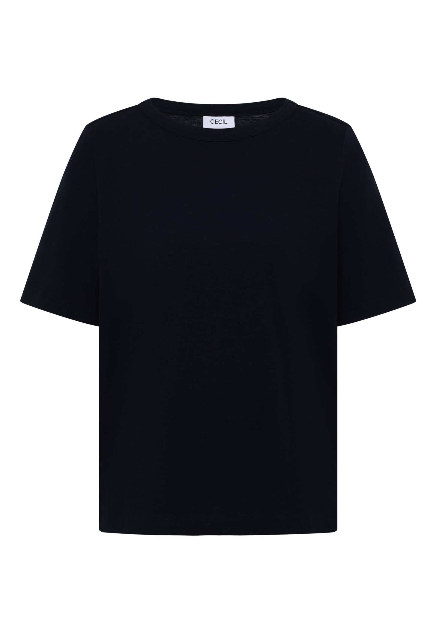 CECIL - Kurzarm T-Shirt aus reiner Baumwolle - Farbe: universal blue