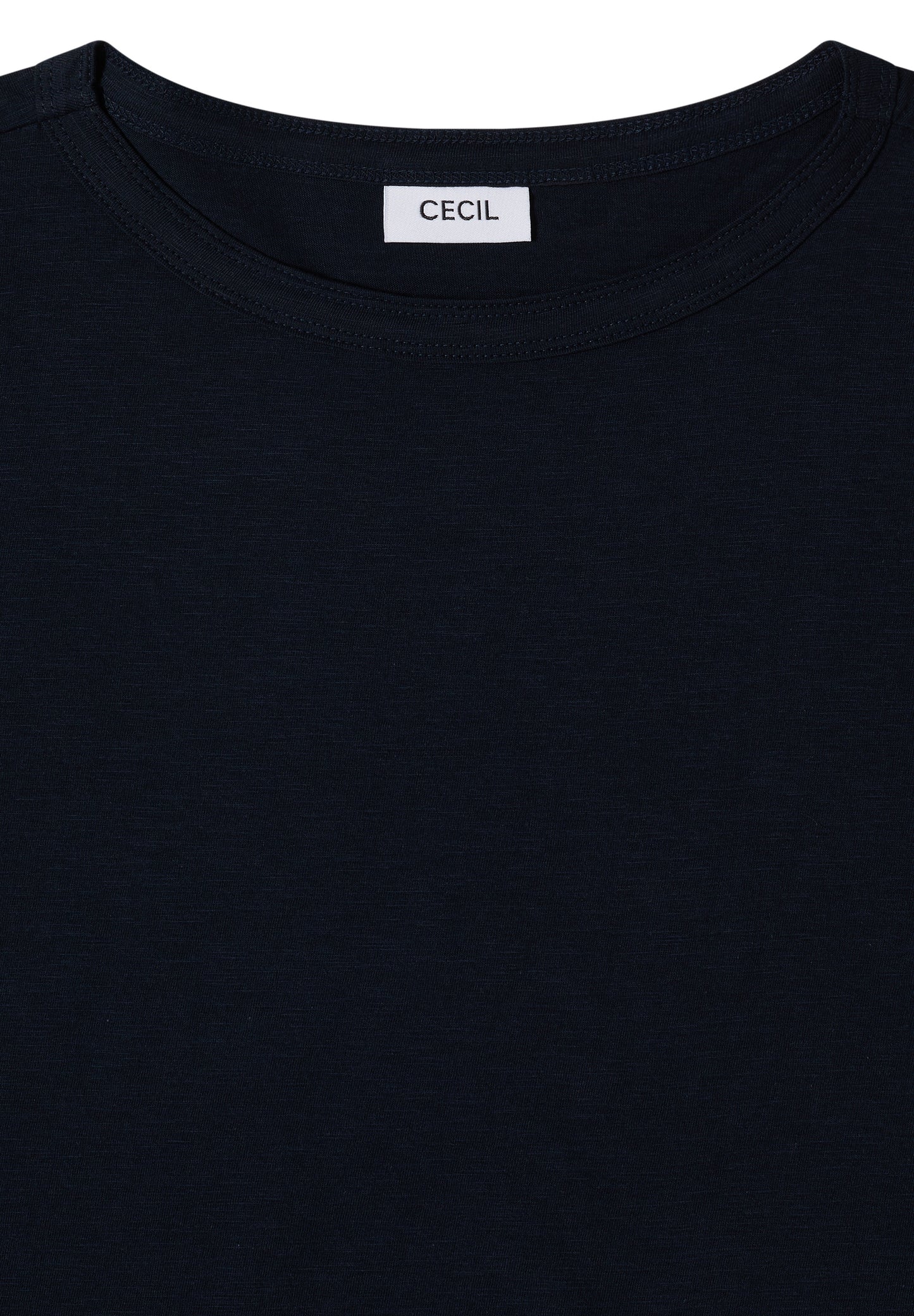 CECIL - Kurzarm T-Shirt aus reiner Baumwolle - Farbe: universal blue