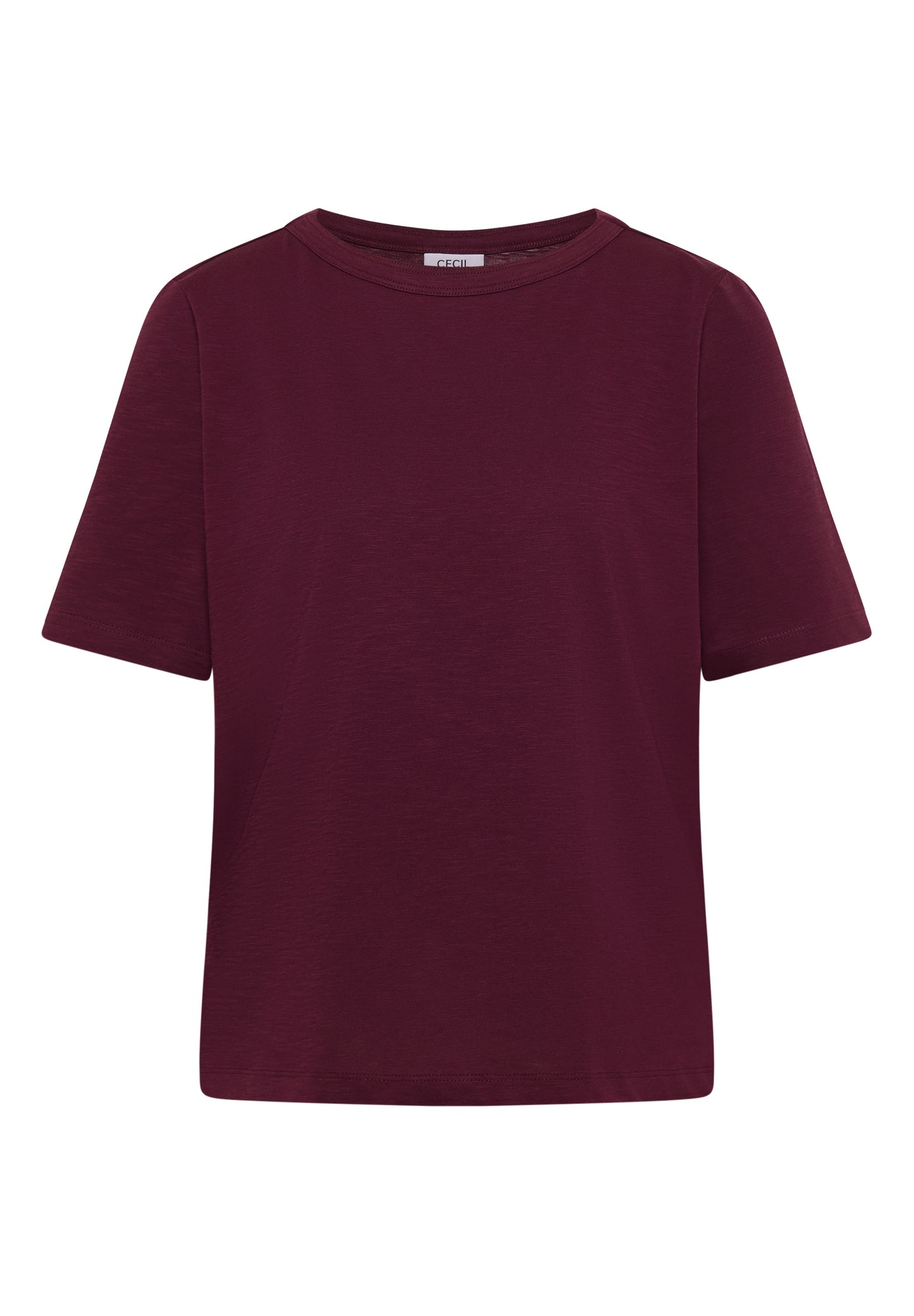 CECIL - Kurzarm T-Shirt aus reiner Baumwolle - Farbe: Rot