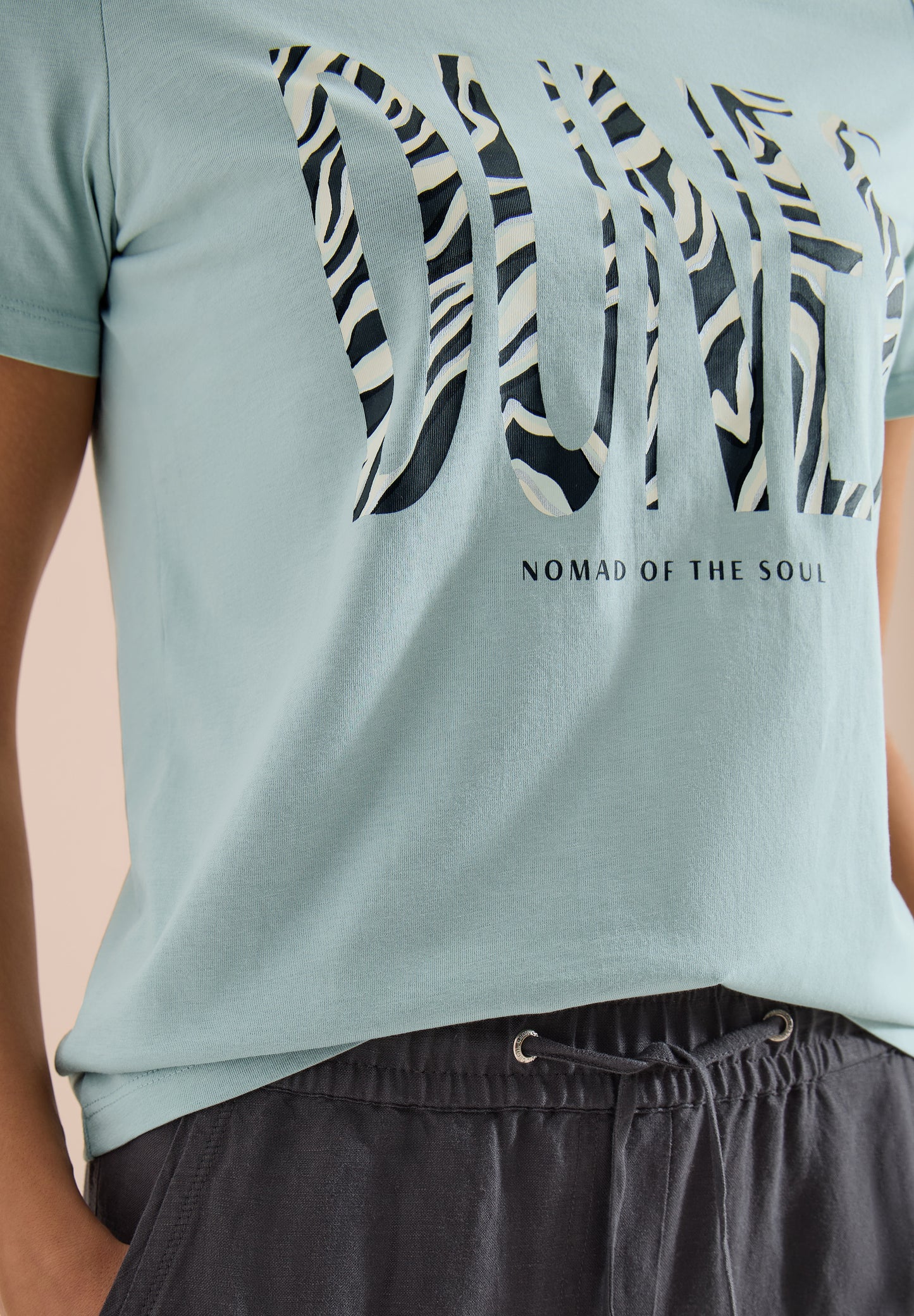 CECIL - T-Shirt mit Rundhals und Frontprint - Farbe: crystal mint