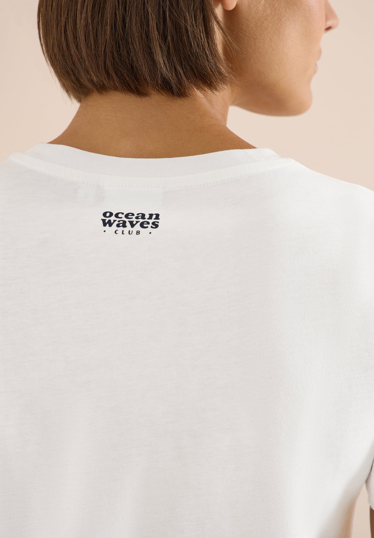 CECIL - Shirt mit Rundhals und maritimem Print - Farbe: vanilla white