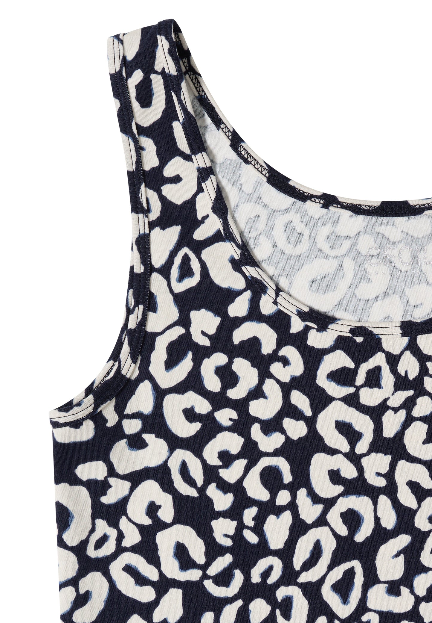 CECIL - Top mit Rundhals und Leo-Muster - Farbe: urban dark blue