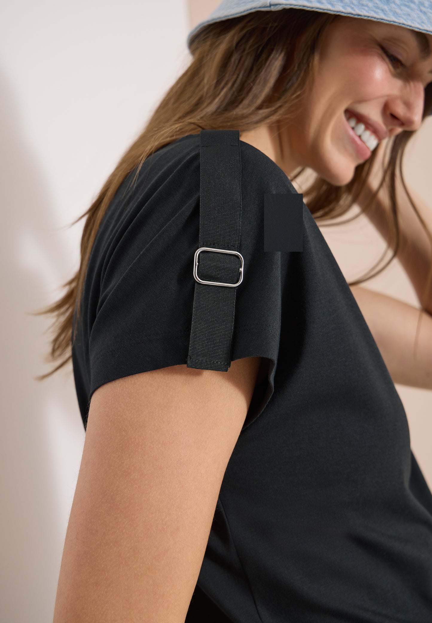 CECIL - Kurzarm Shirt mit Schnallendetail - Farbe: palm breeze green