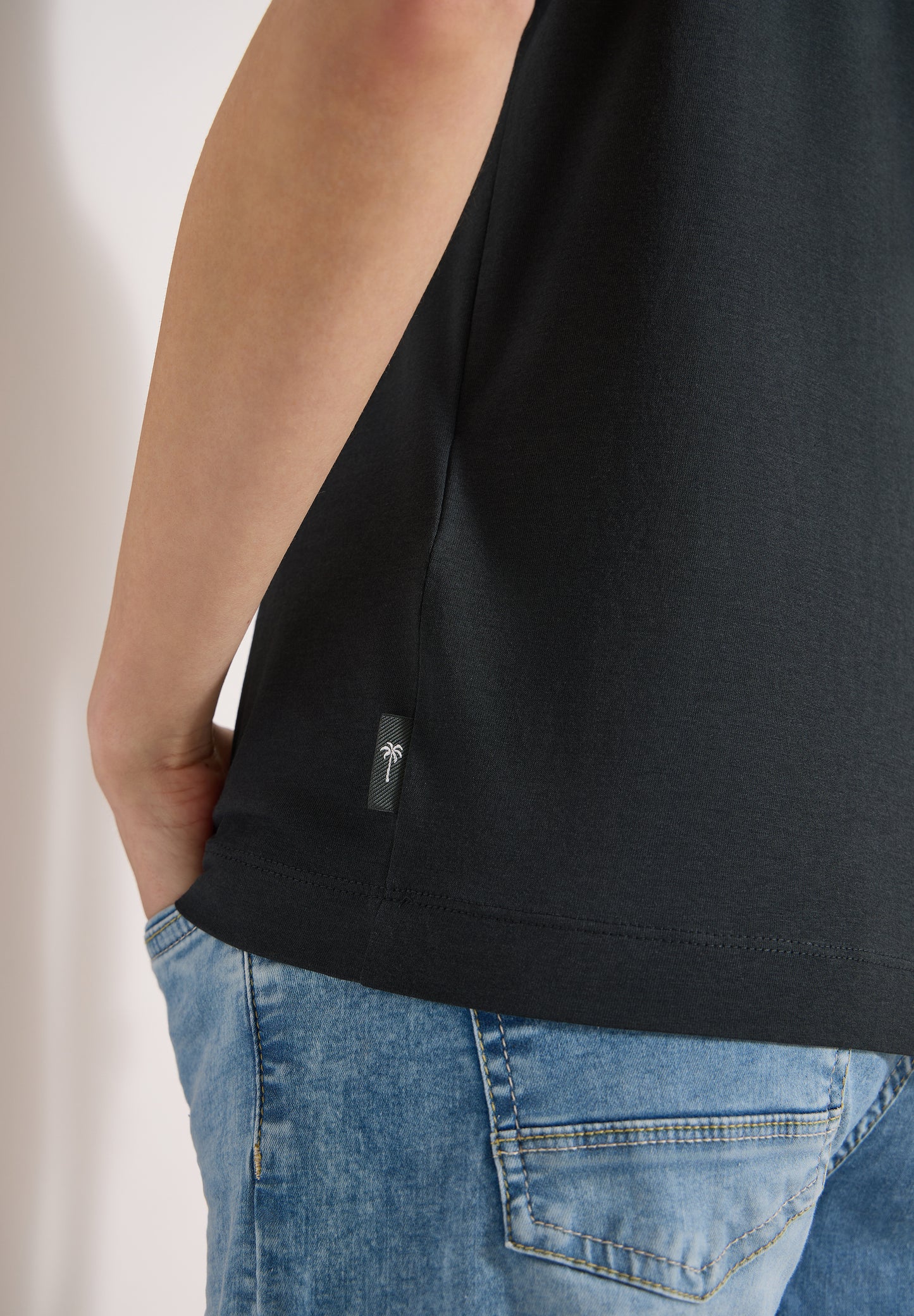 CECIL - Kurzarm Shirt mit Schnallendetail - Farbe: palm breeze green