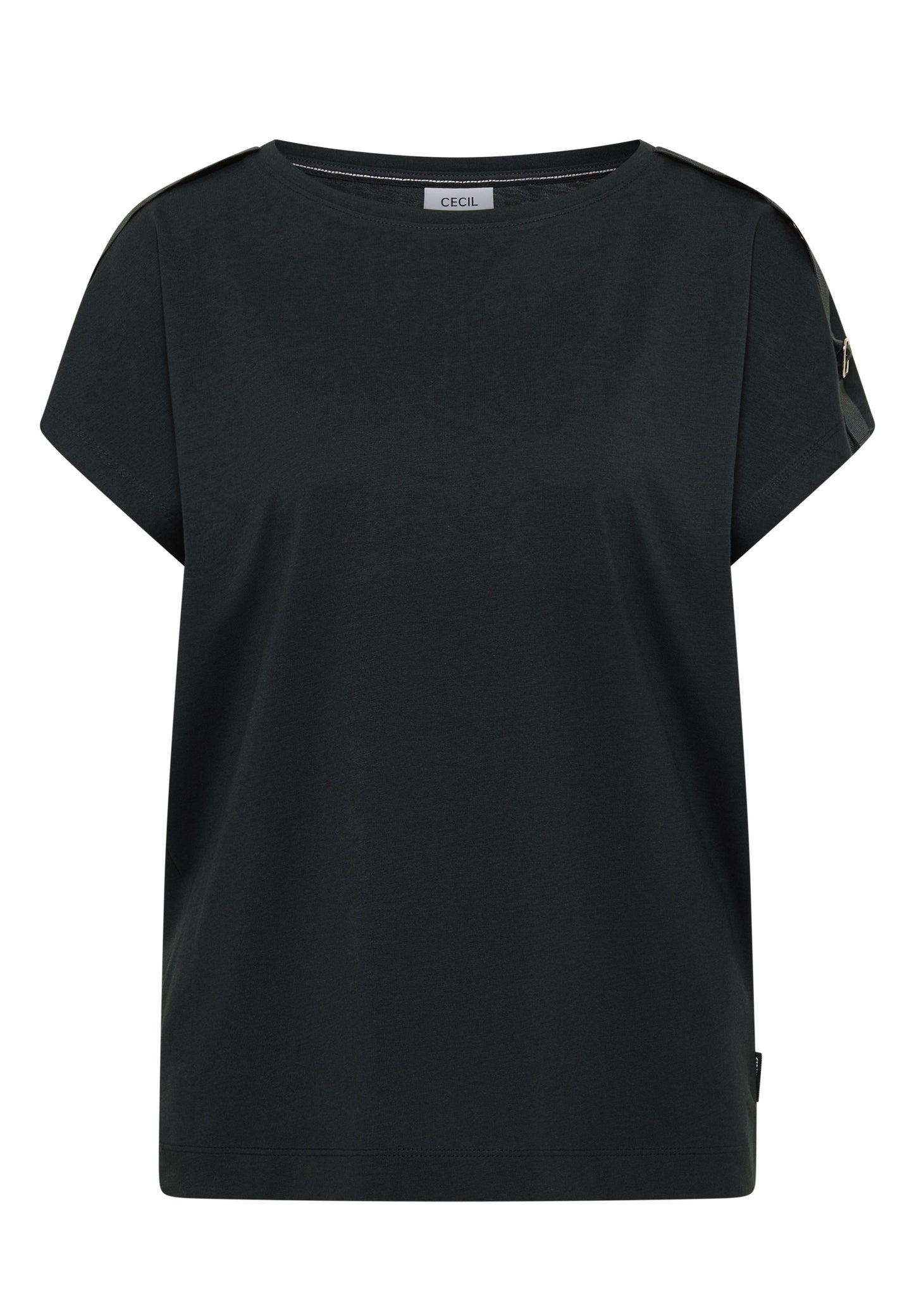 CECIL - Kurzarm Shirt mit Schnallendetail - Farbe: palm breeze green