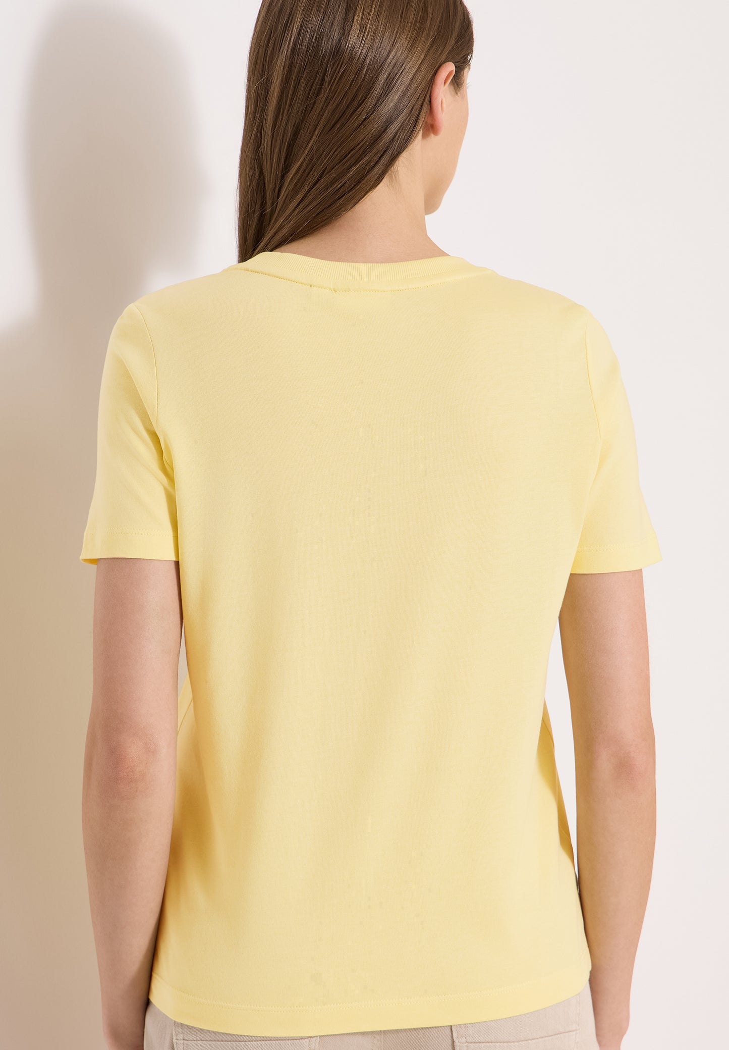 CECIL - T-Shirt mit Rundhals und Artwork - Farbe: buttermilk yellow