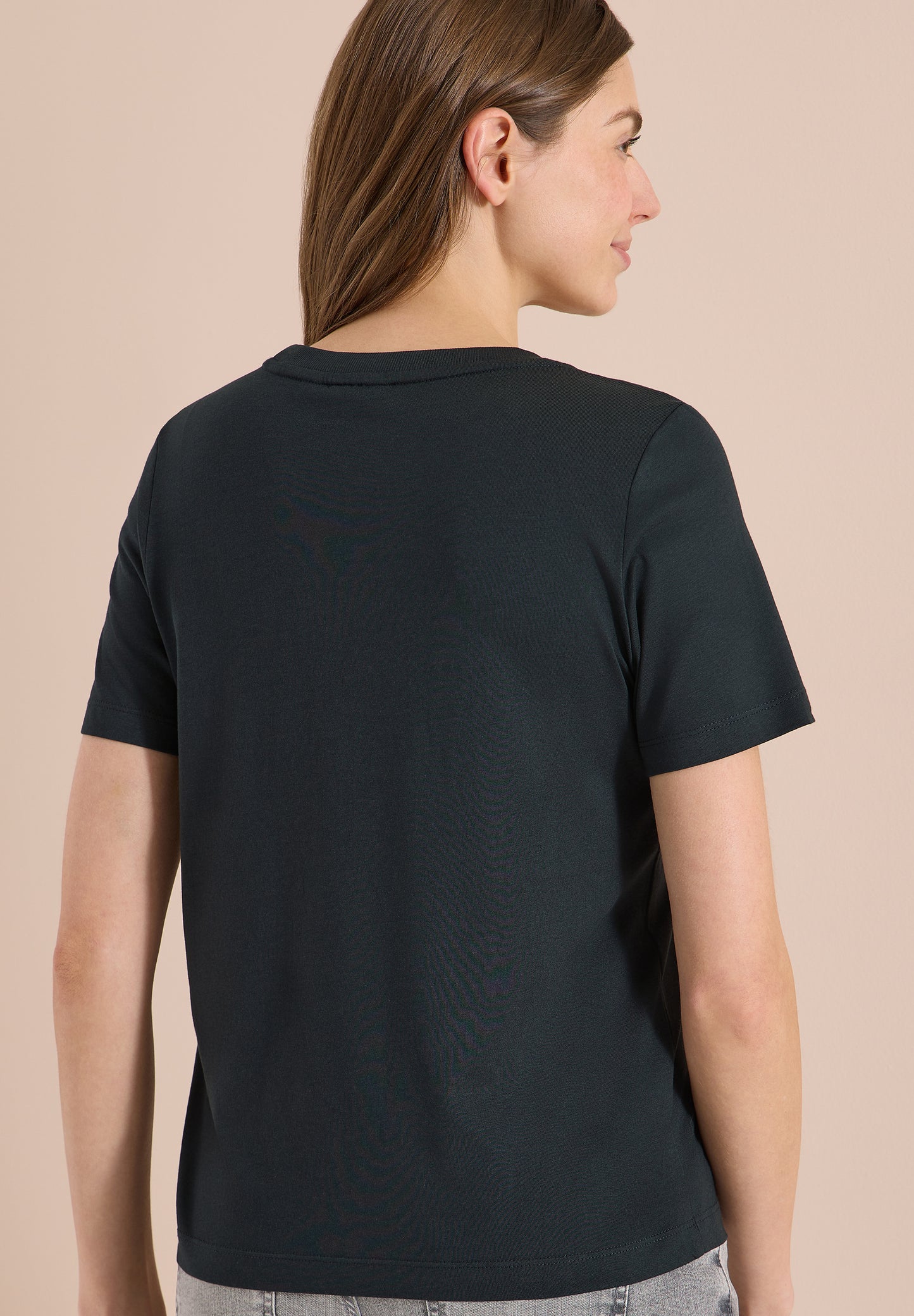 CECIL - T-Shirt mit Rundhals und Artwork - Farbe: palm breeze green