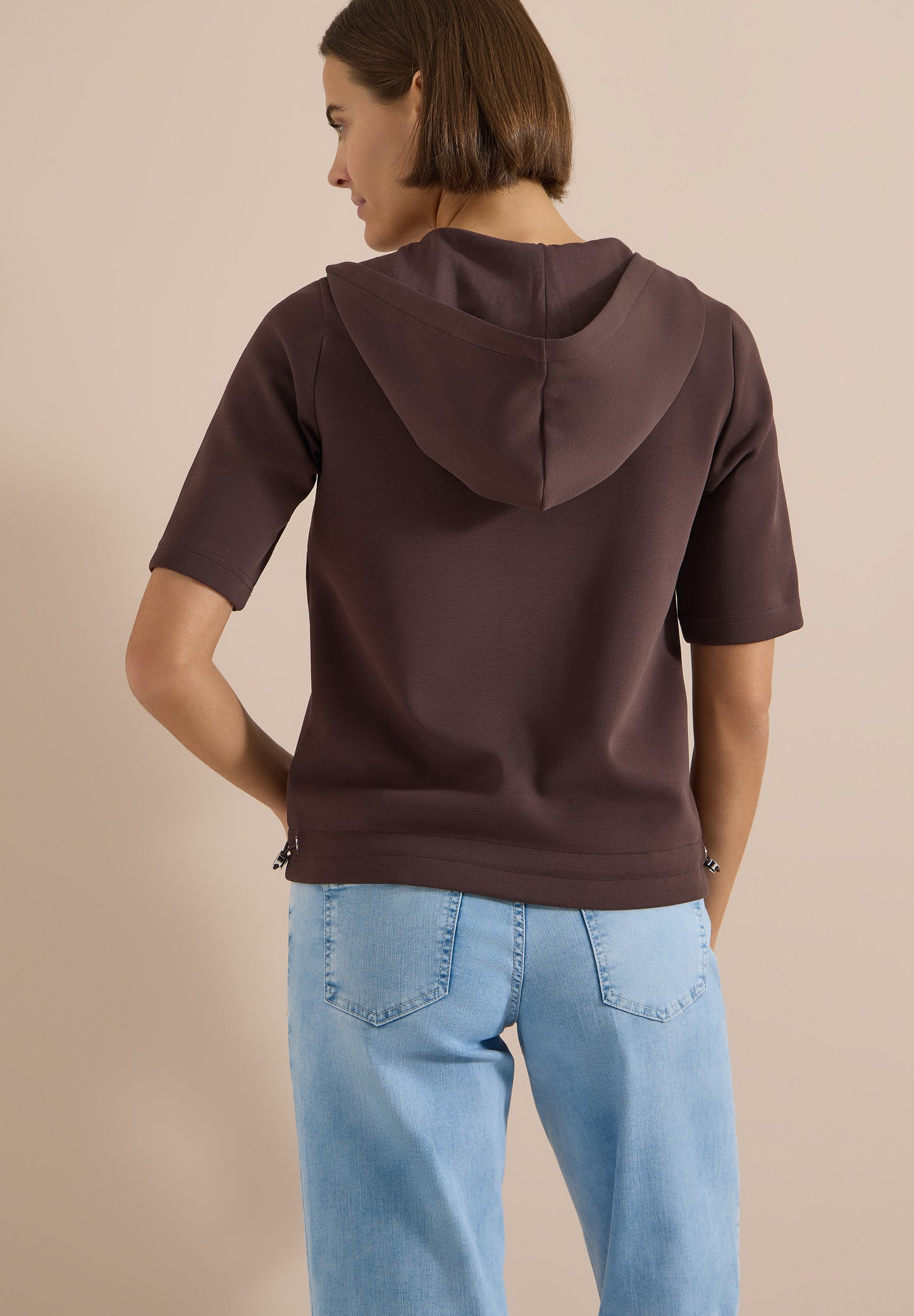 CECIL - Kapuzenjacke mit seitlichen Tunnelzügen - Farbe: brown cacao