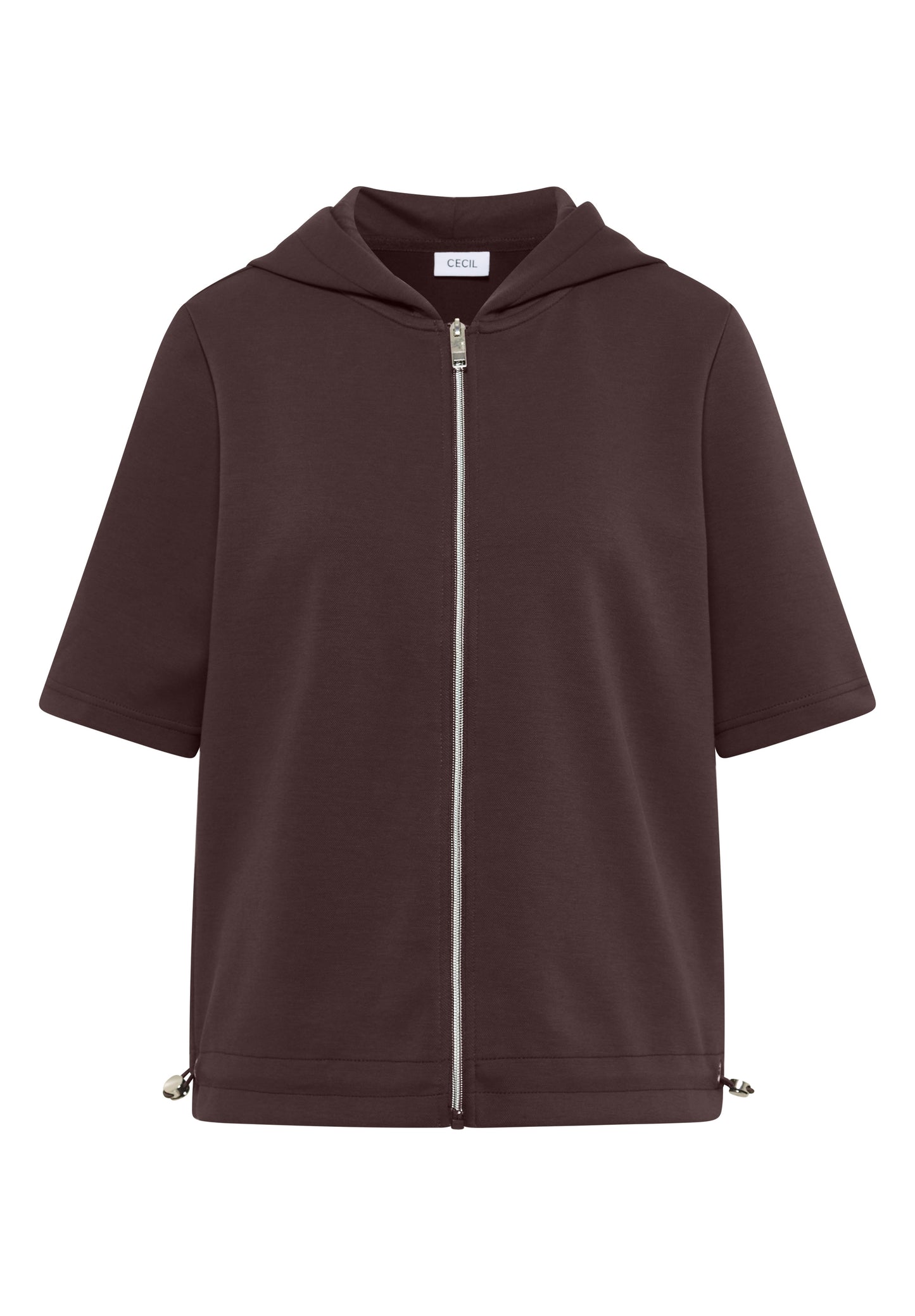 CECIL - Kapuzenjacke mit seitlichen Tunnelzügen - Farbe: brown cacao