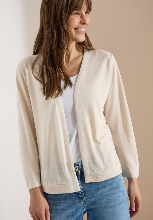CECIL - Offene Jacke in Unifarbe mit 3/4-Arm - Farbe: pearl beige