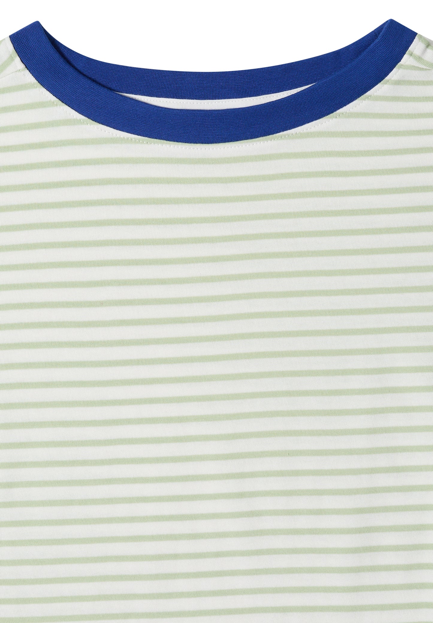 CECIL - T-Shirt mit Streifen und Kontrastdetail - Farbe: raw matcha lime