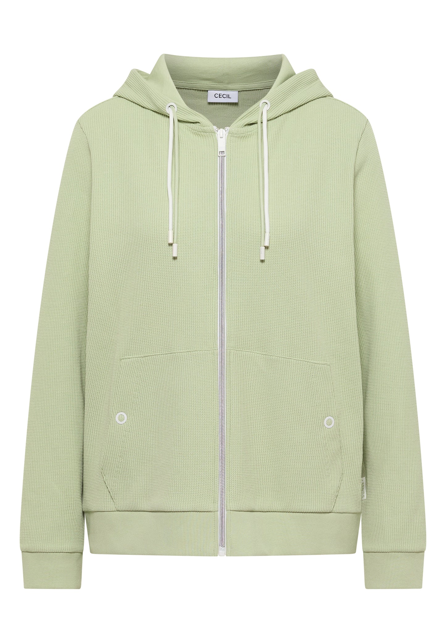 CECIL - Langarm Jacke mit Kapuze und Struktur - Farbe: raw matcha lime