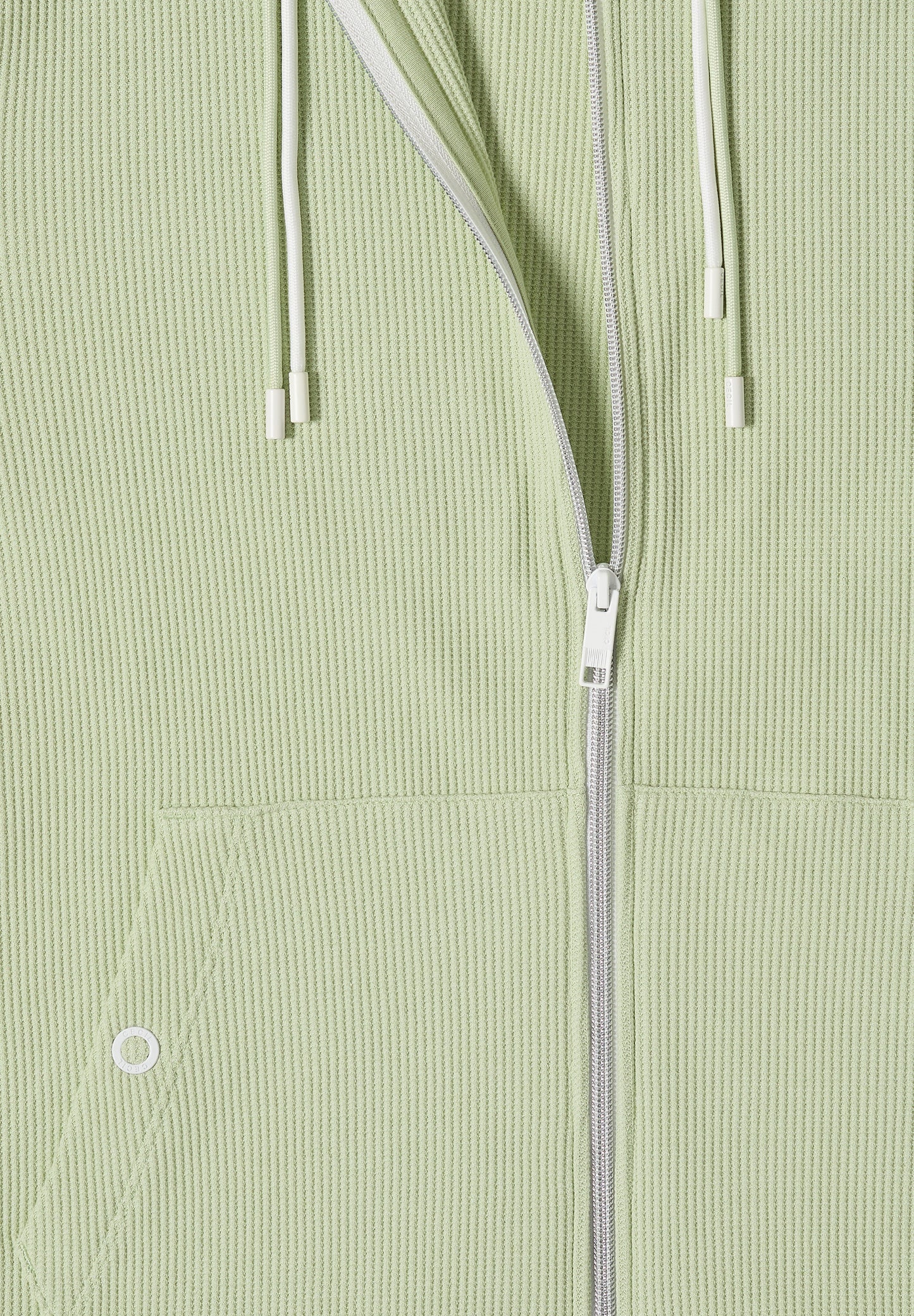 CECIL - Langarm Jacke mit Kapuze und Struktur - Farbe: raw matcha lime