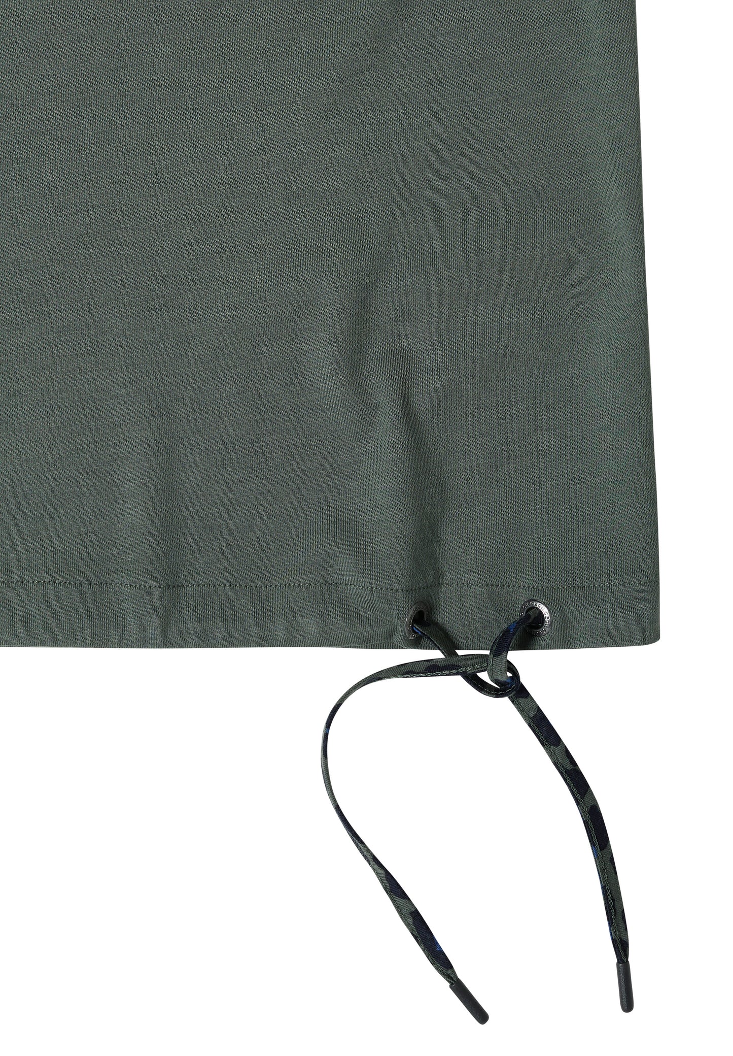 CECIL - T-Shirt mit Boat Neck und Leo-Piping - Farbe: dried olive green