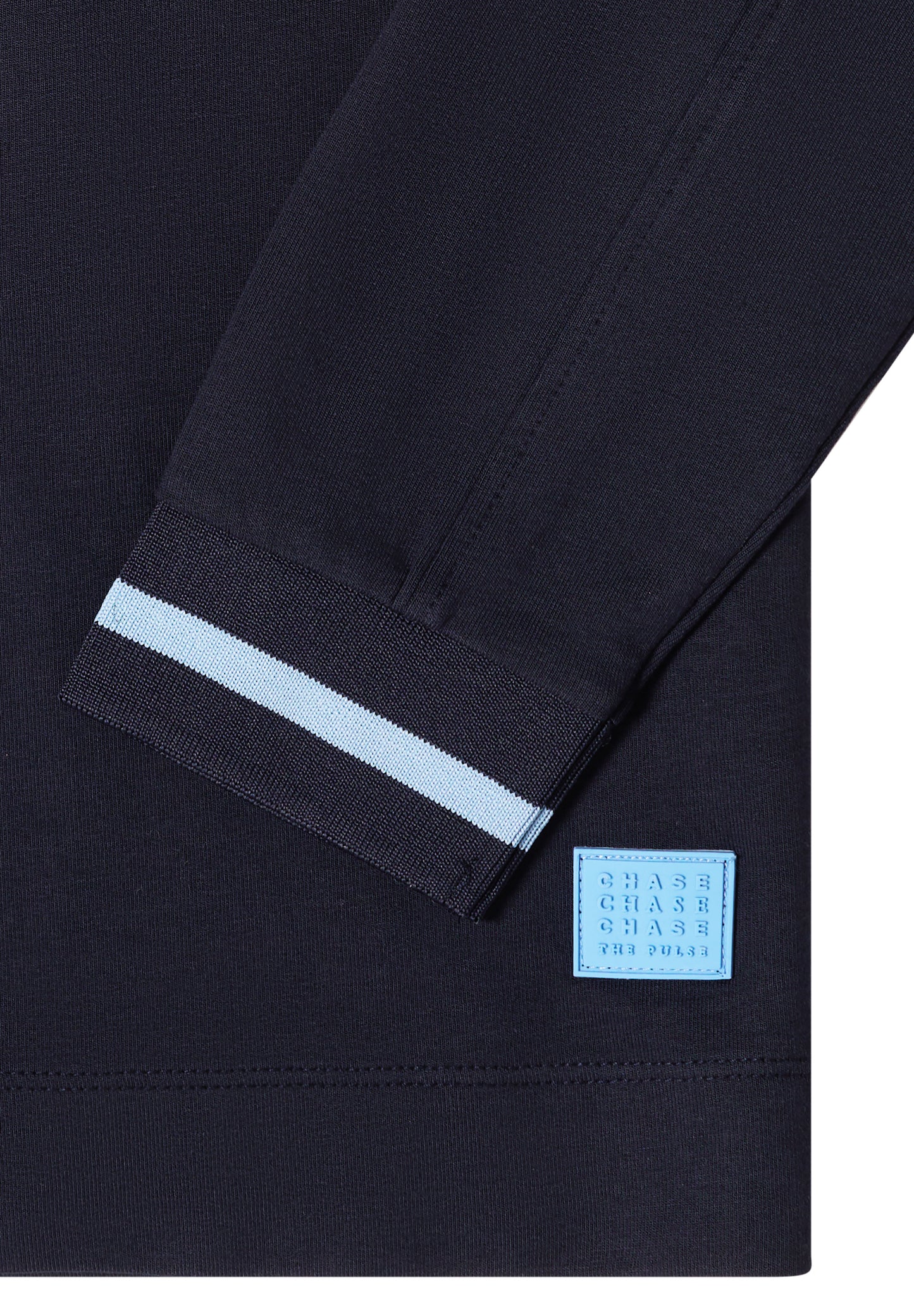 CECIL - Langarm Shirt mit Rundhals und Streifendetail - Farbe: urban dark blue