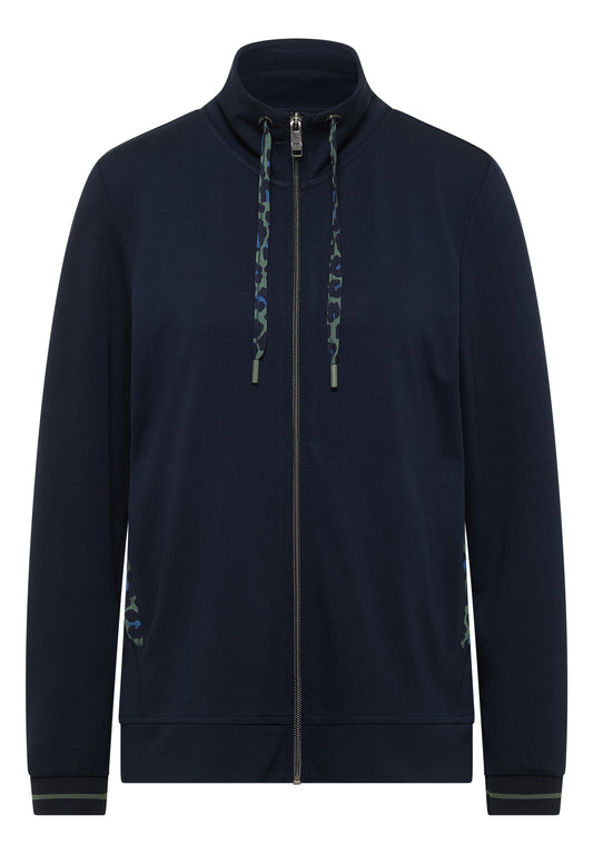 CECIL - Leichte Jacke mit Stehkragen und Zipper - Farbe: urban dark blue