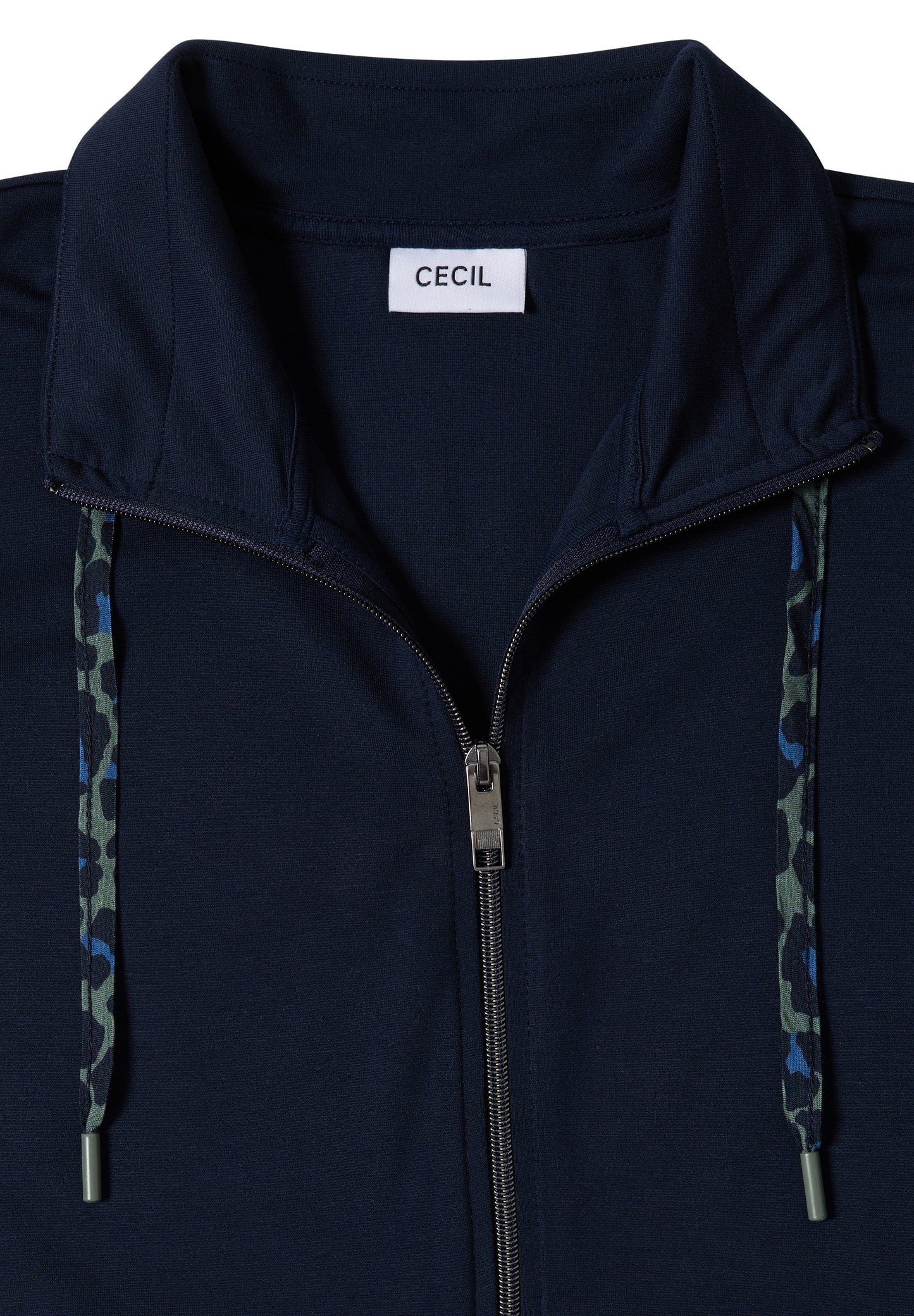 CECIL - Leichte Jacke mit Stehkragen und Zipper - Farbe: urban dark blue