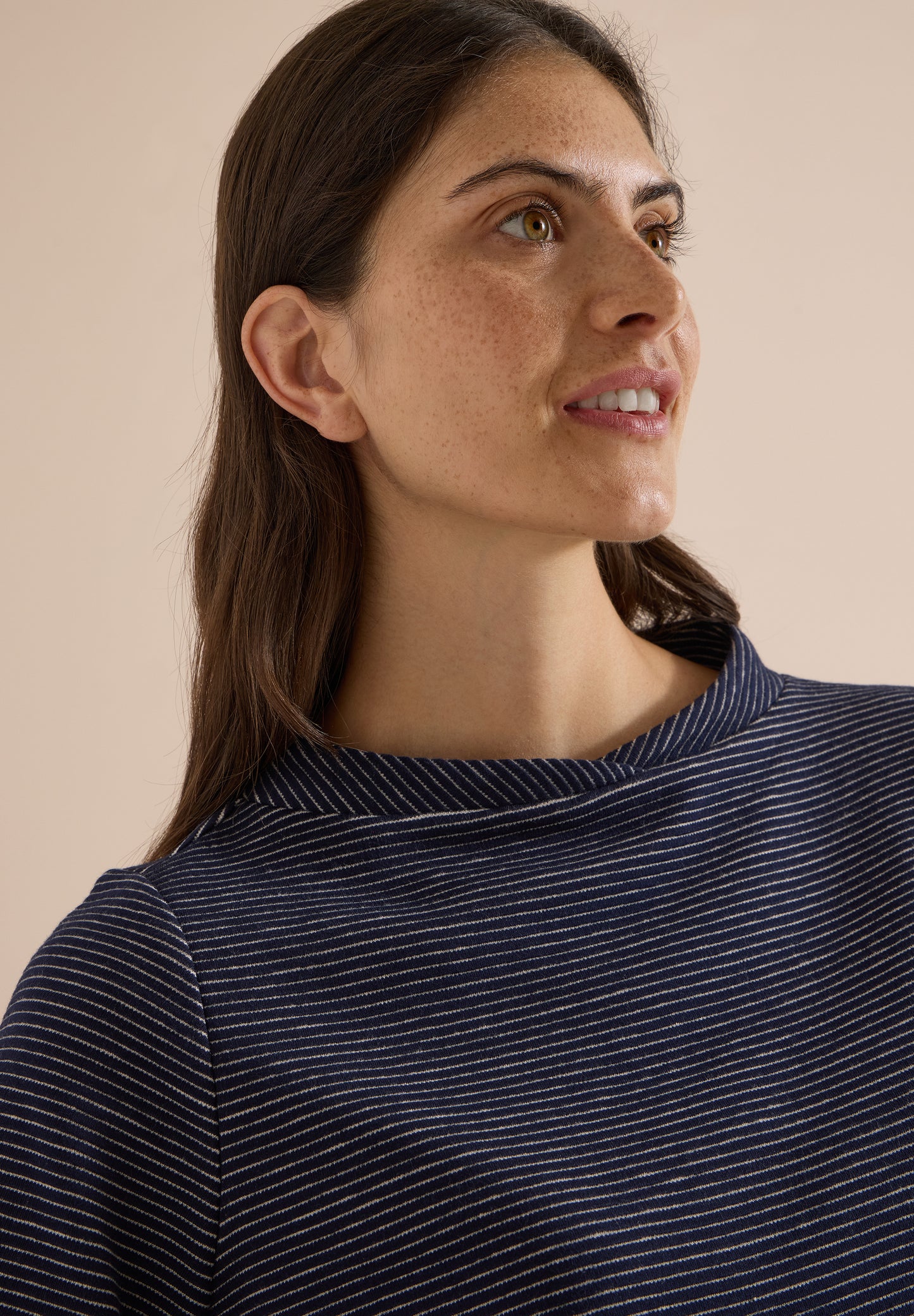 CECIL - Ottoman Shirt im Two-Tone-Look - Farbe: urban dark blue