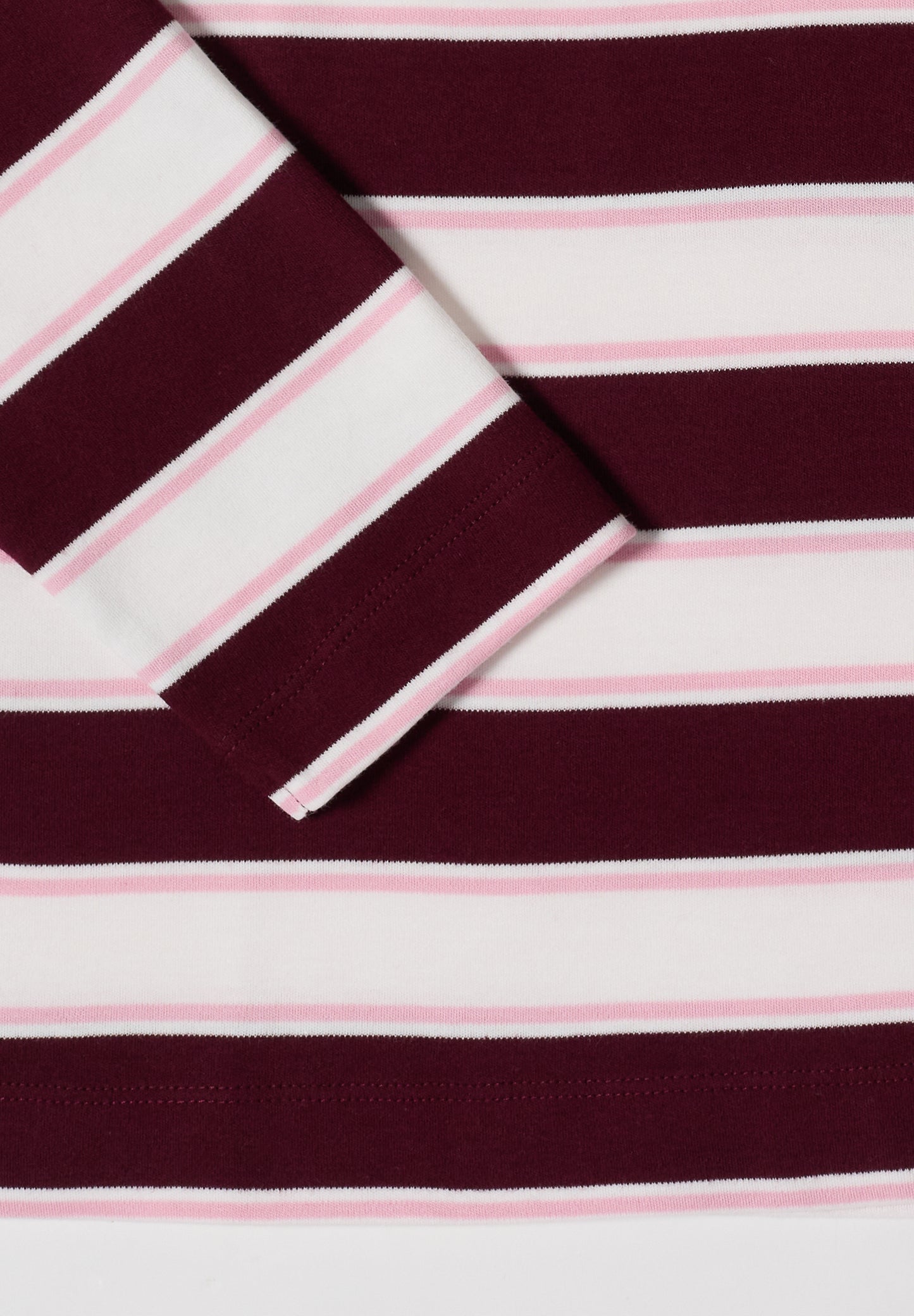 CECIL - Langarm Poloshirt mit Knöpfen - Farbe: red wine