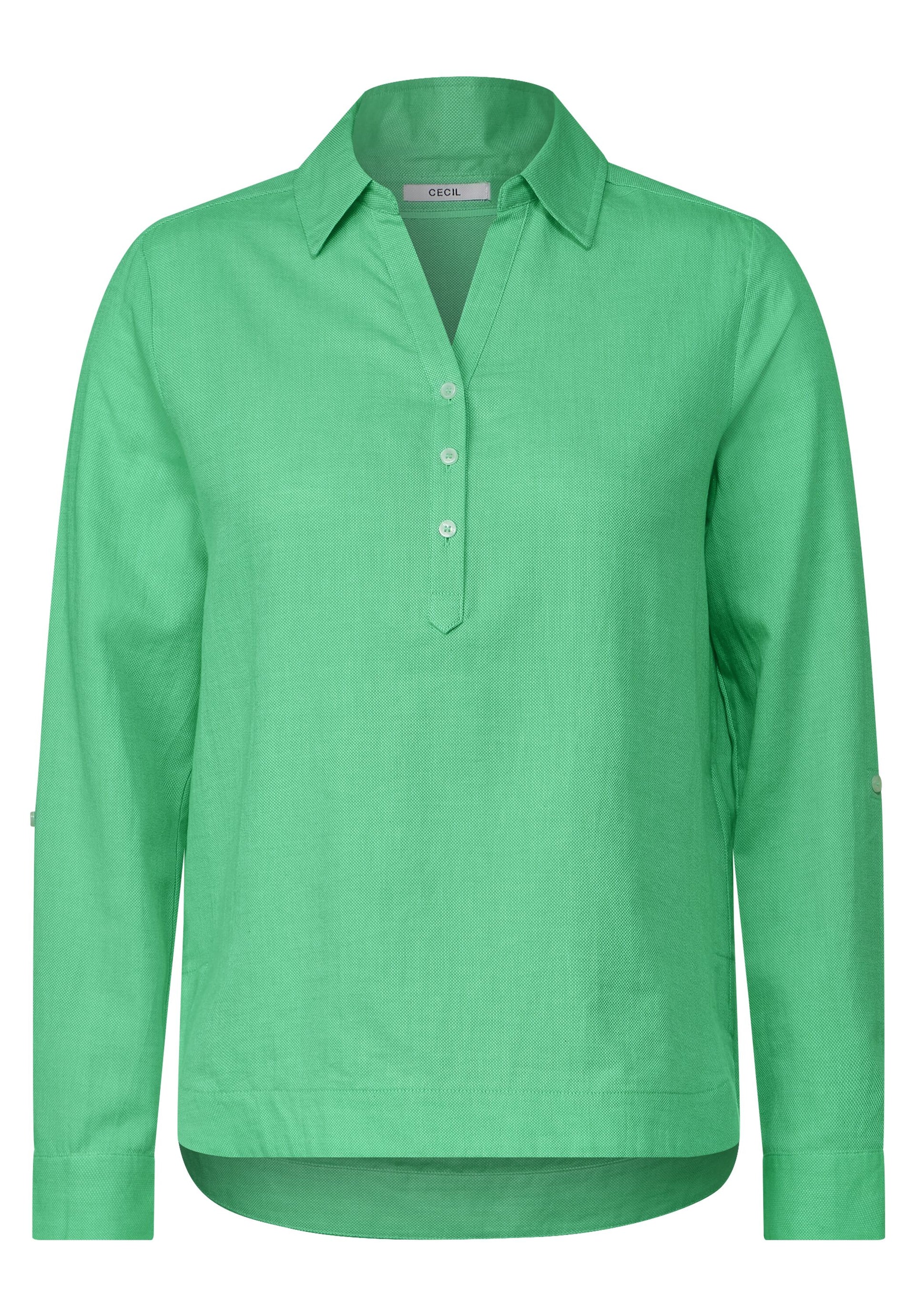 CECIL Damen Bluse - – angesagtem im TWISTY Grünton Mode Hemdbluse