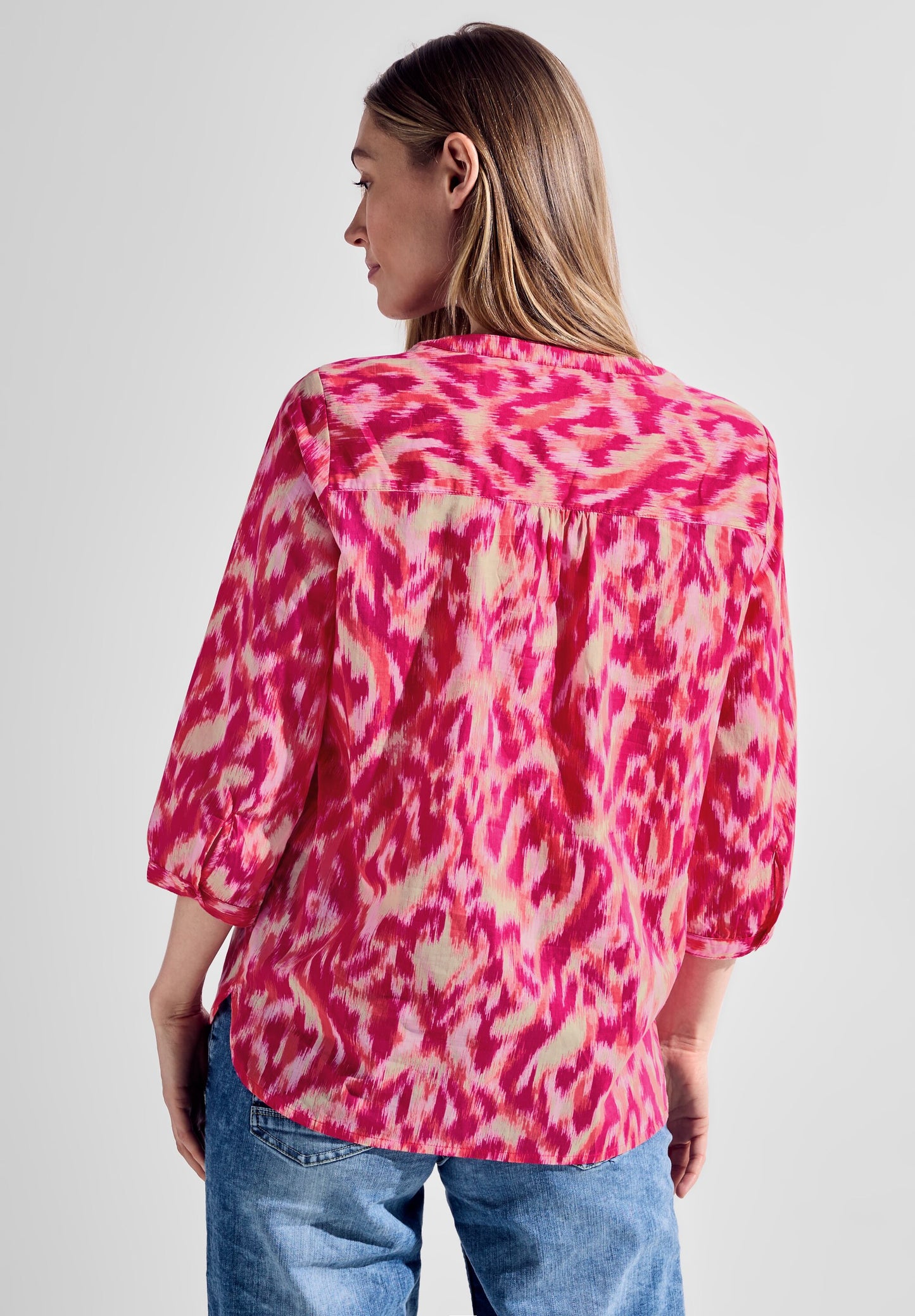 CECIL - Bluse mit modernem Print - pink sorbet