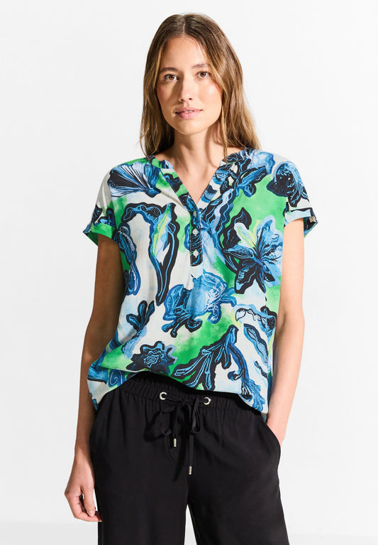 CECIL - Print Viskose Bluse - mehrfarbig