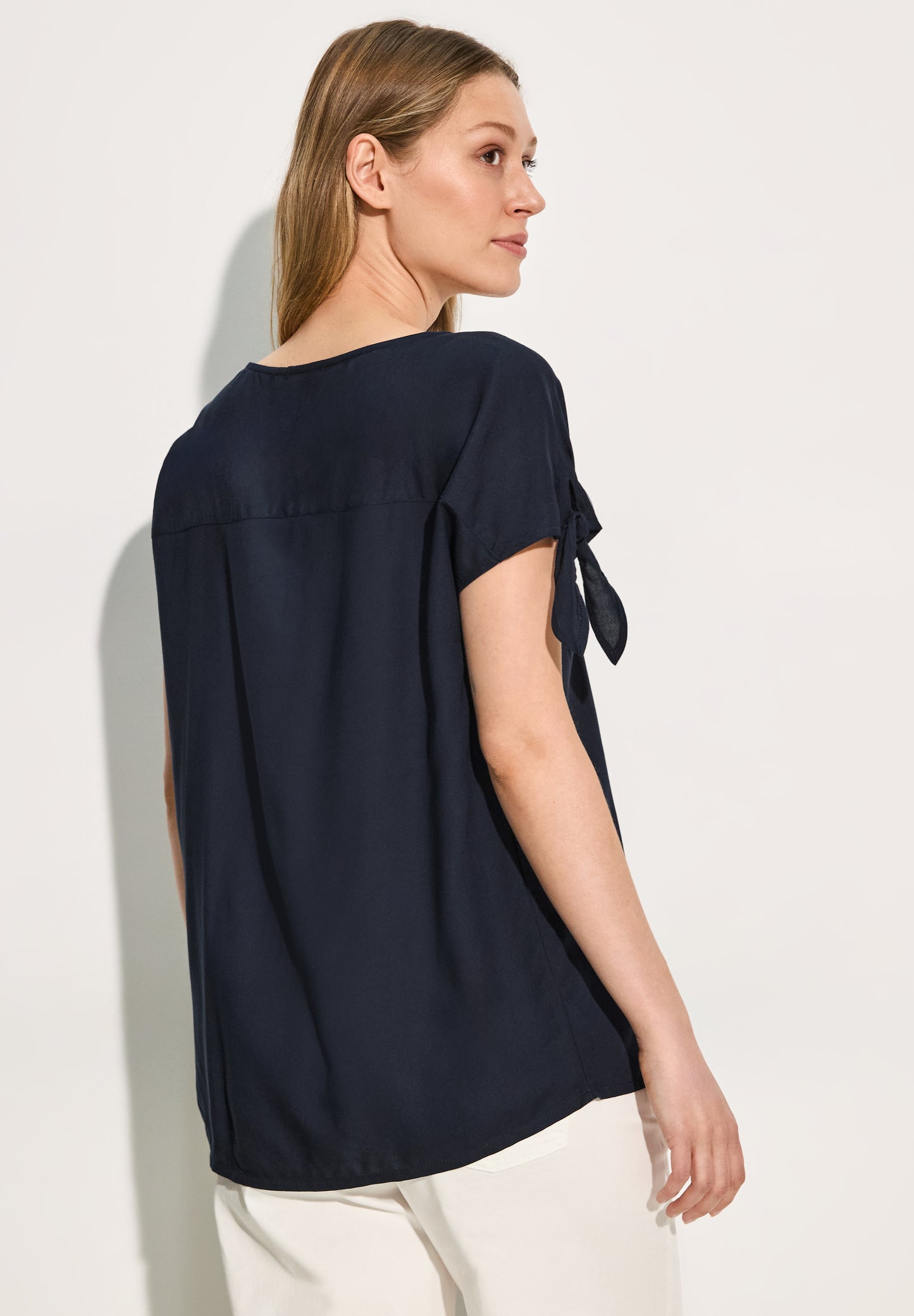 CECIL Bluse mit Knotendetail - universal blue