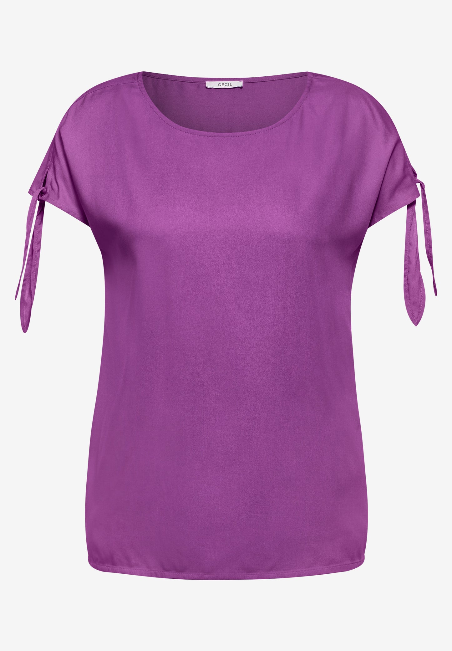 CECIL Bluse mit Knotendetail - iced violet