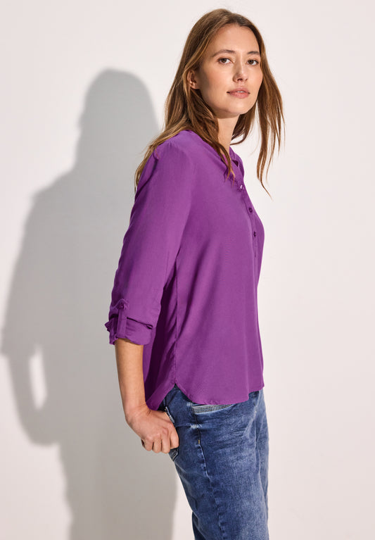 CECIL Bluse mit Turn-Up - Farbe: iced violet