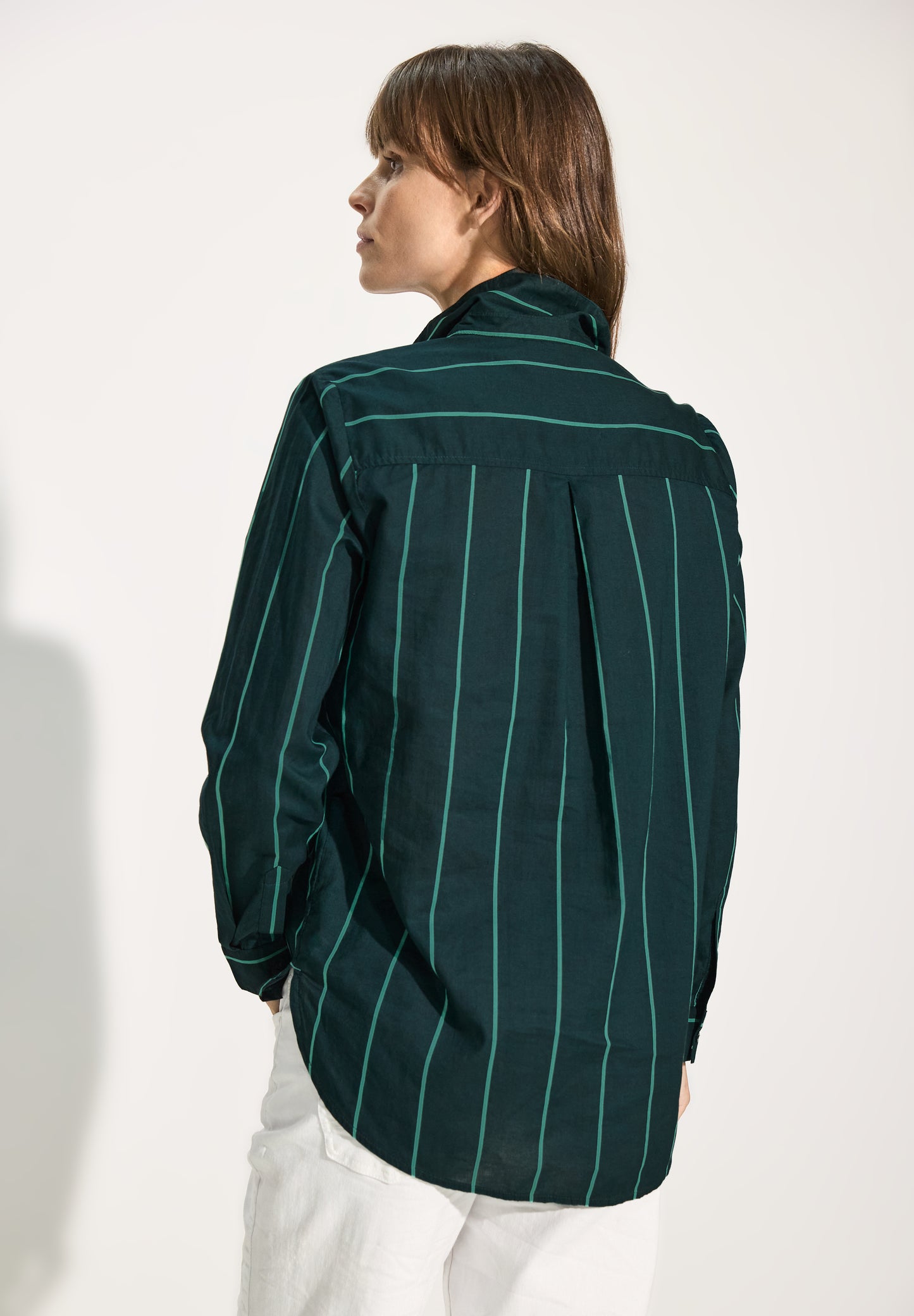 CECIL Gestreifte Bluse - Farbe: fir green