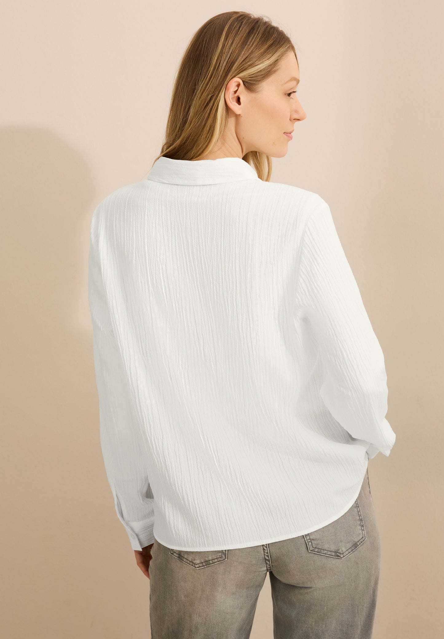 CECIL Strukturbluse - Farbe: vanilla white