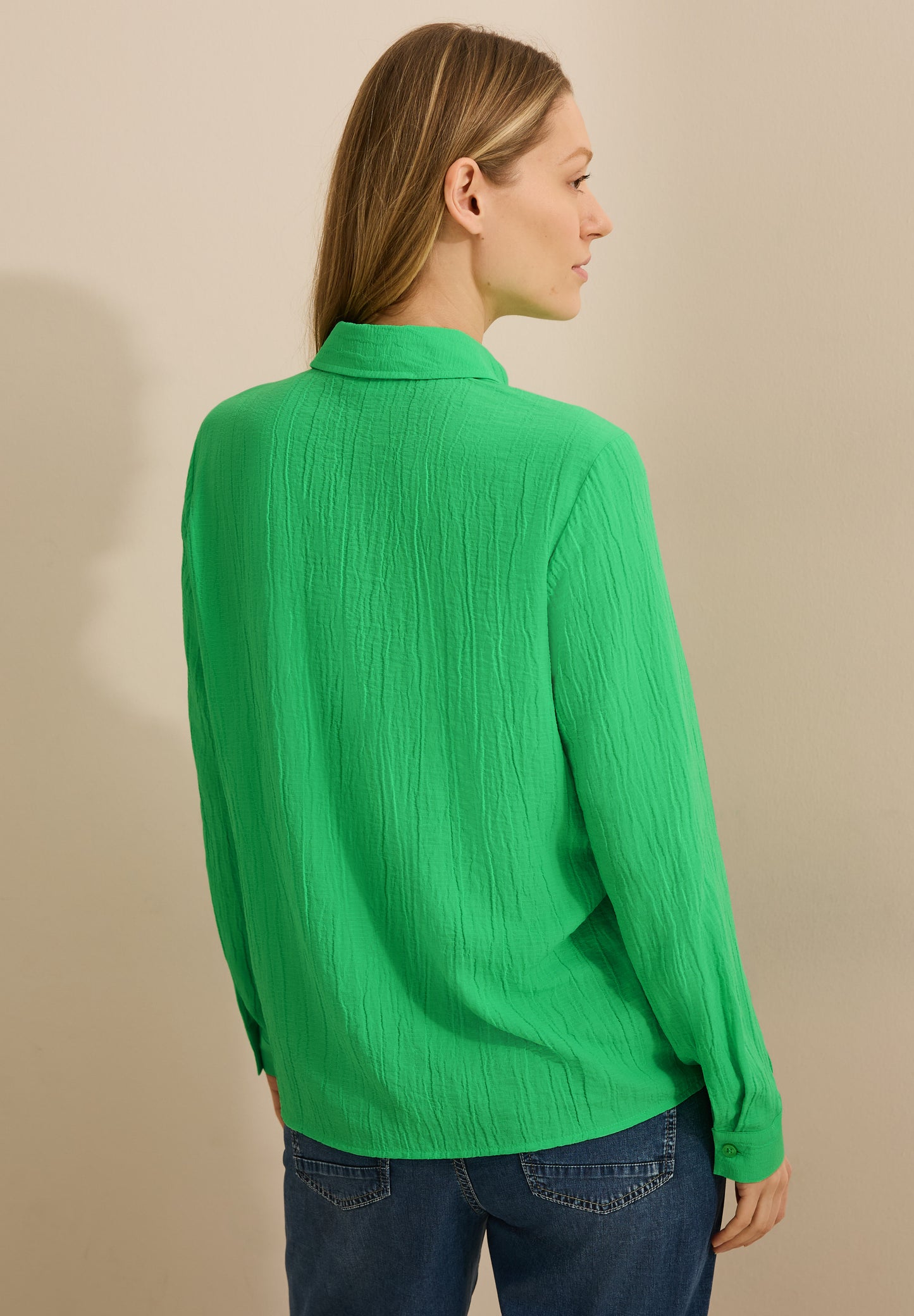 CECIL Strukturbluse - Farbe: iced neon green