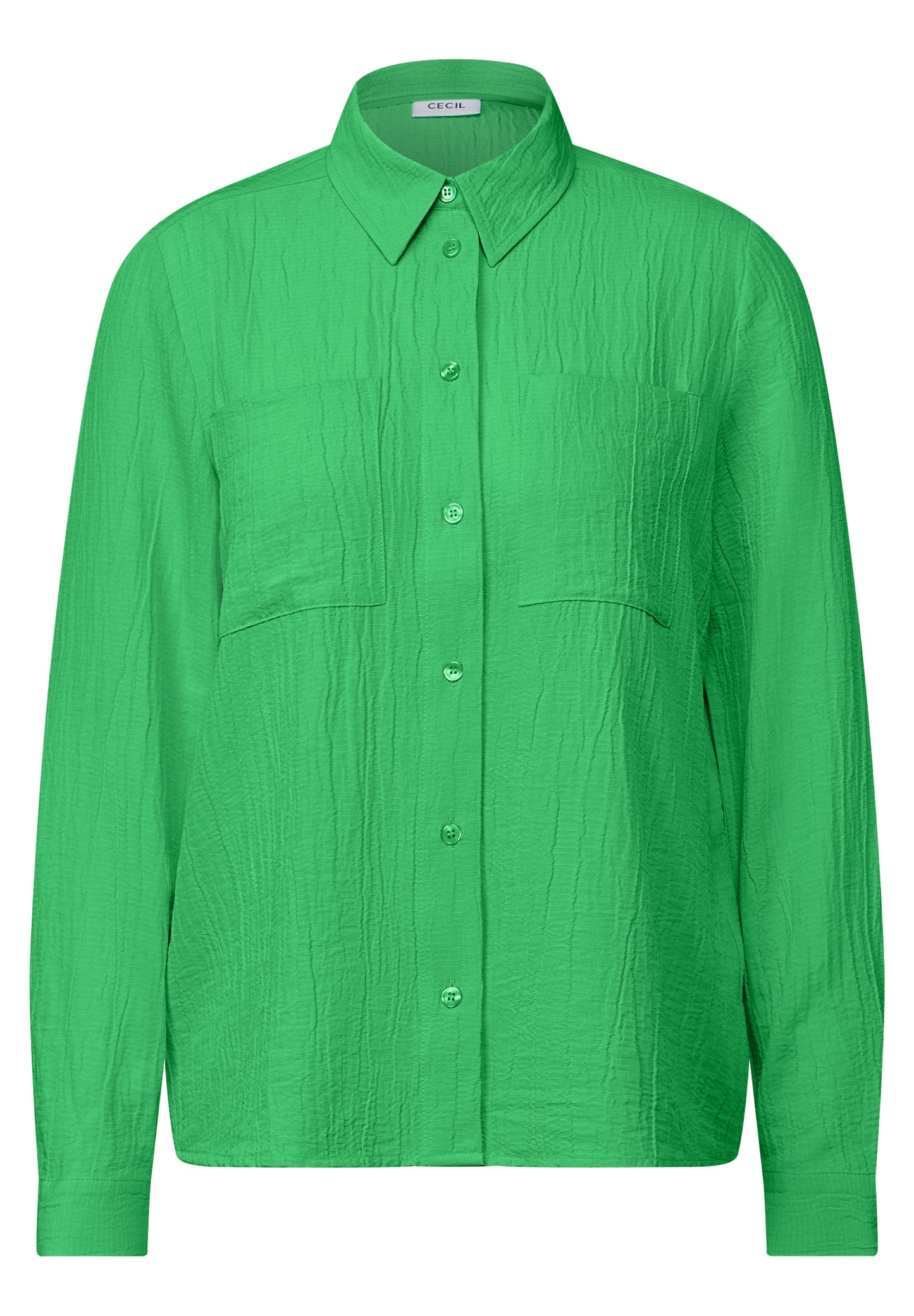 CECIL Strukturbluse - Farbe: iced neon green