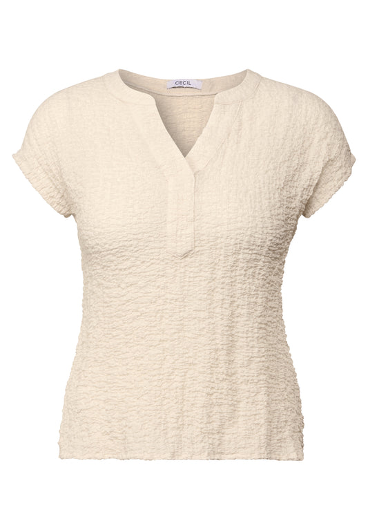 CECIL Strukturbluse - Farbe: light beige