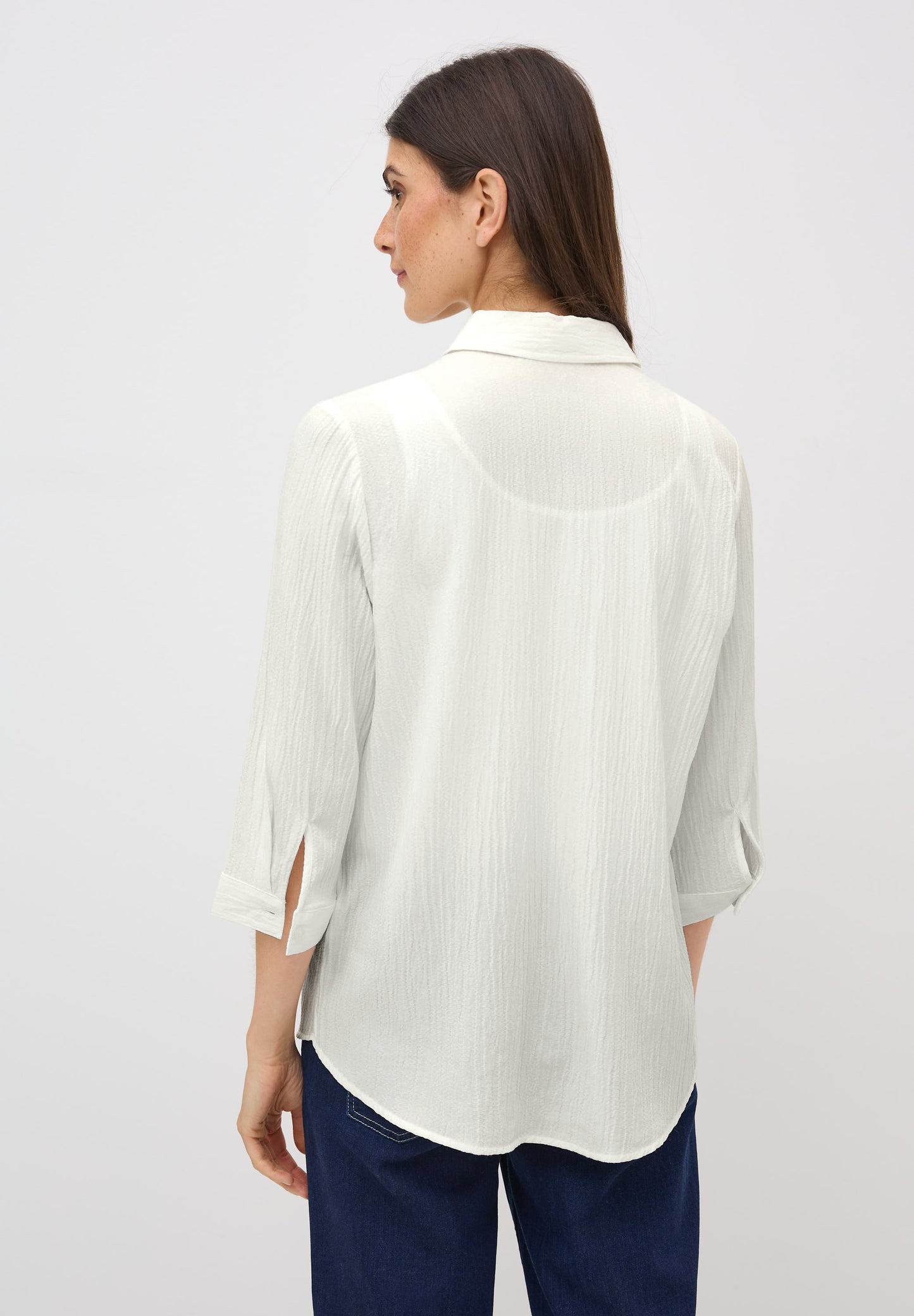 CECIL Hemdbluse mit Struktur - Farbe: vanilla white