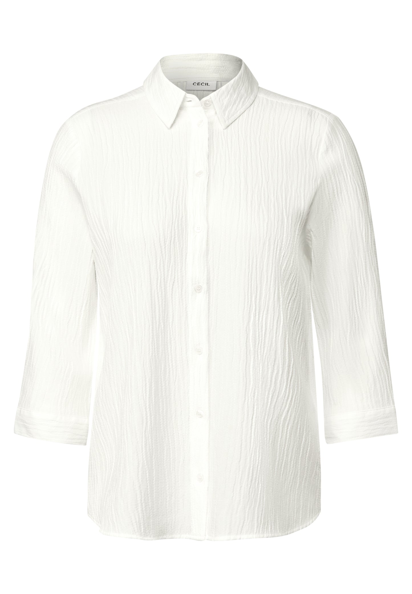 CECIL Hemdbluse mit Struktur - Farbe: vanilla white