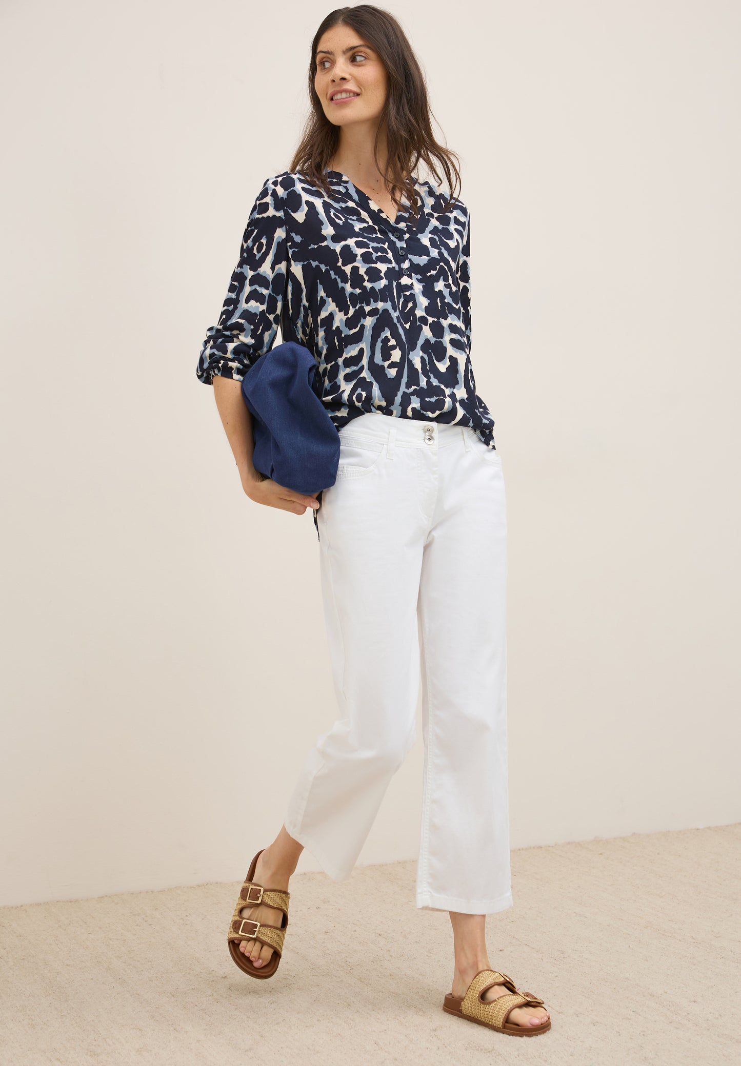 CECIL Gemusterte Tunika - Farbe: urban dark blue