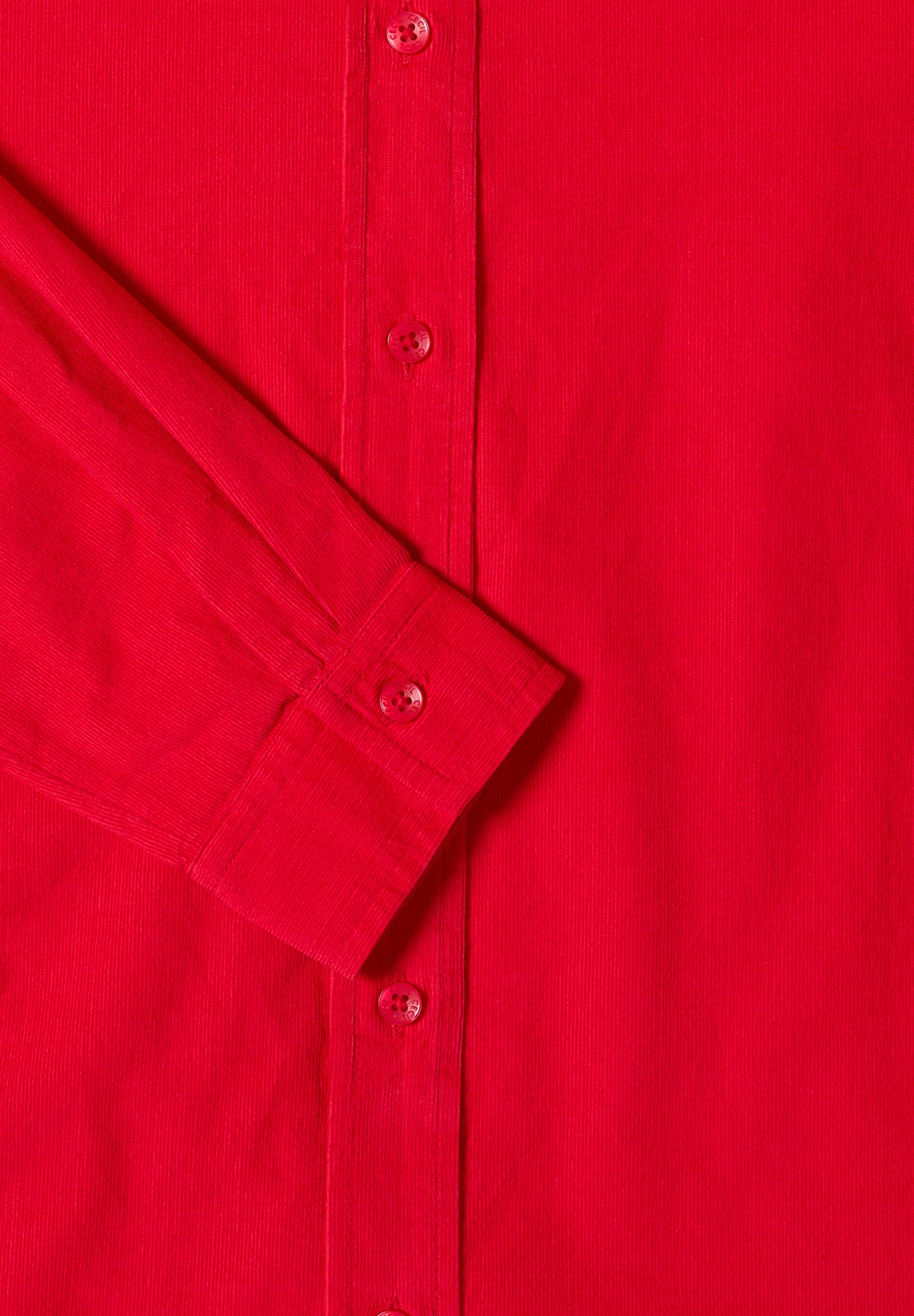 CECIL Cord Hemdbluse - Farbe: fiery red