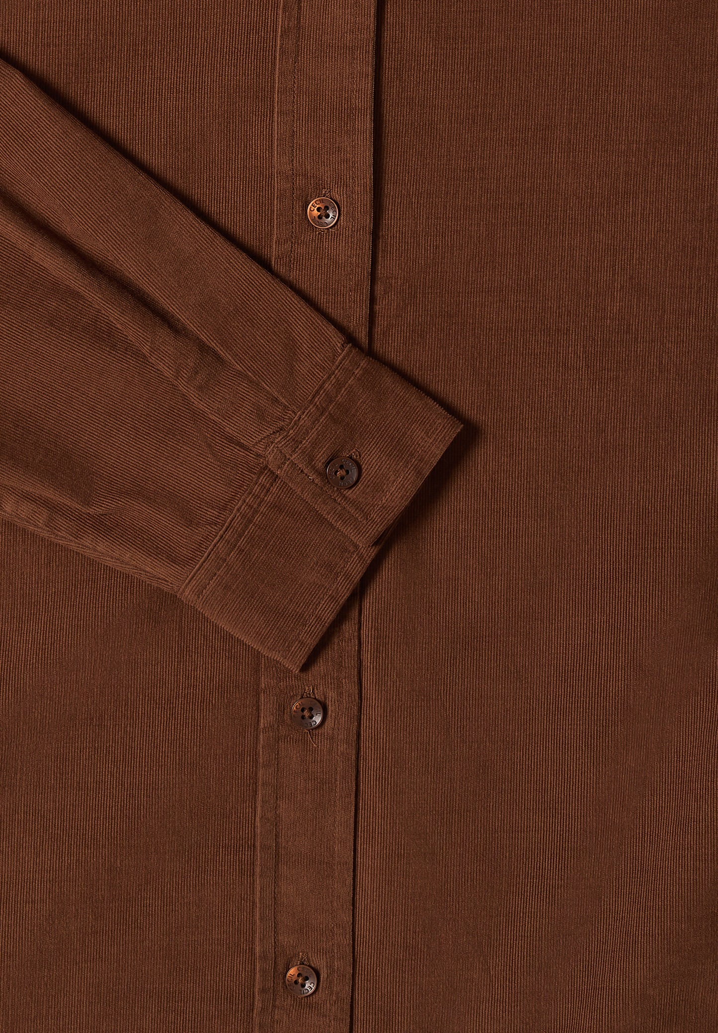 CECIL Cord Hemdbluse - Farbe: mocha caramel