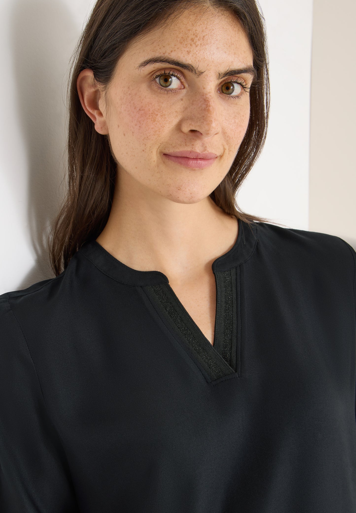 CECIL - Tunika in Unifarbe - Farbe: Black