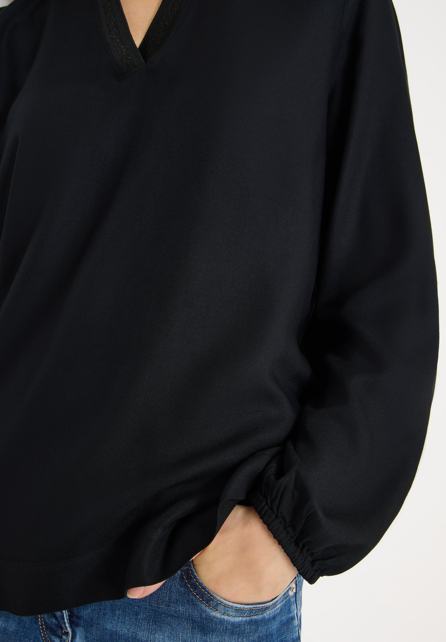 CECIL - Tunika in Unifarbe - Farbe: Black