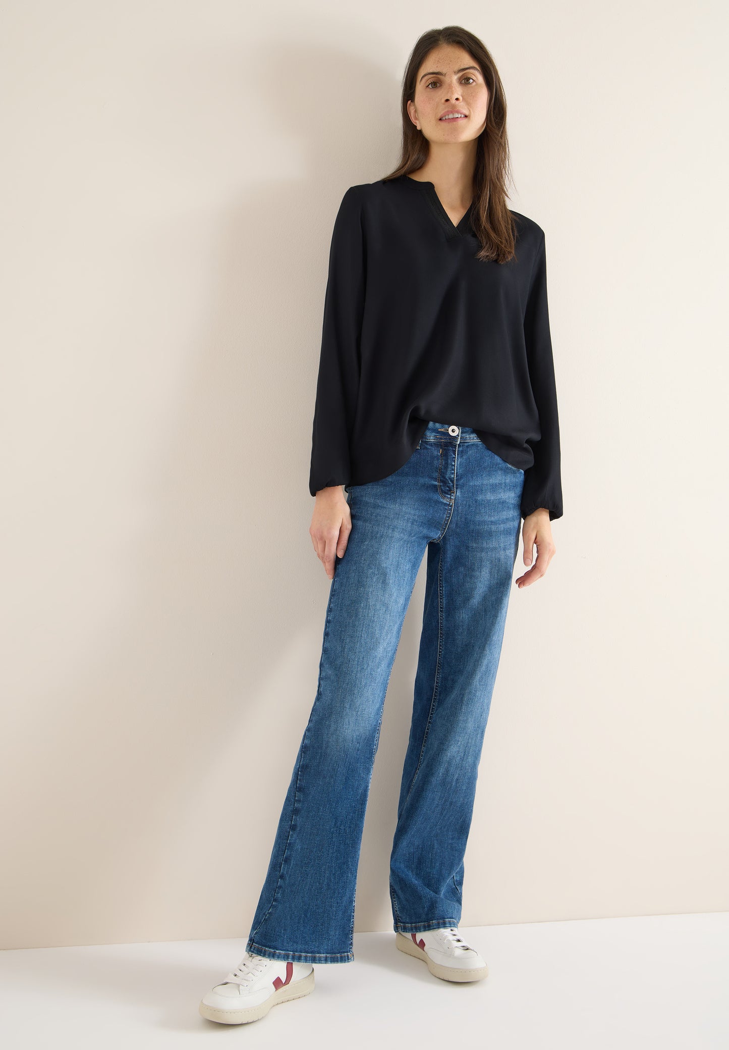 CECIL - Tunika in Unifarbe - Farbe: Black