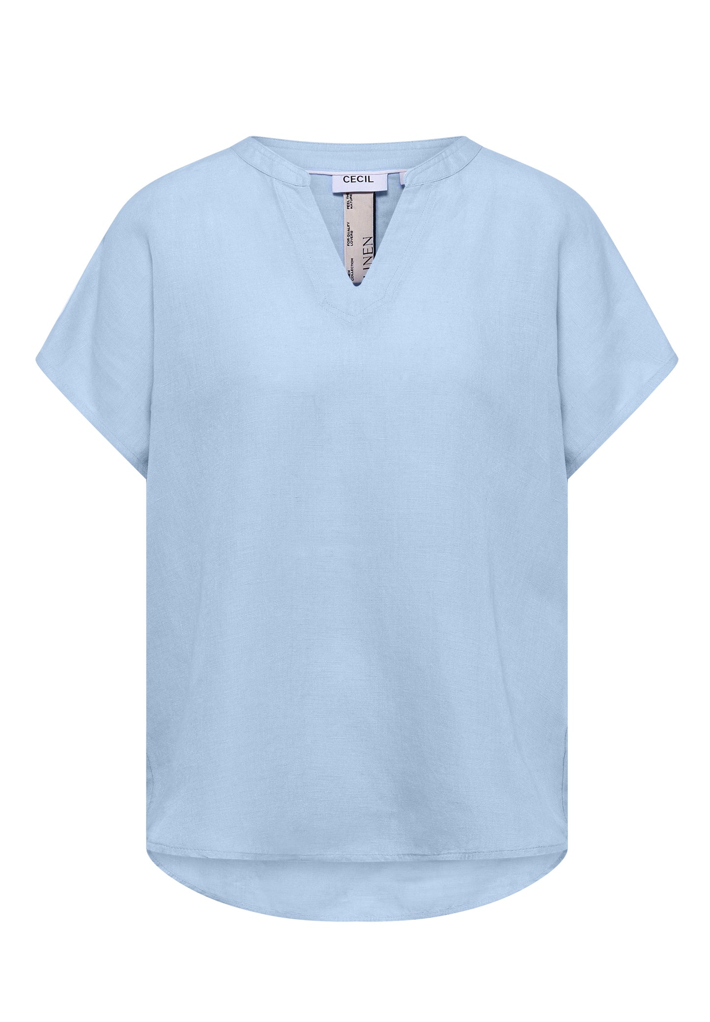 CECIL - Dropped Shoulder Bluse aus Leinenmix - Farbe: fresh water blue