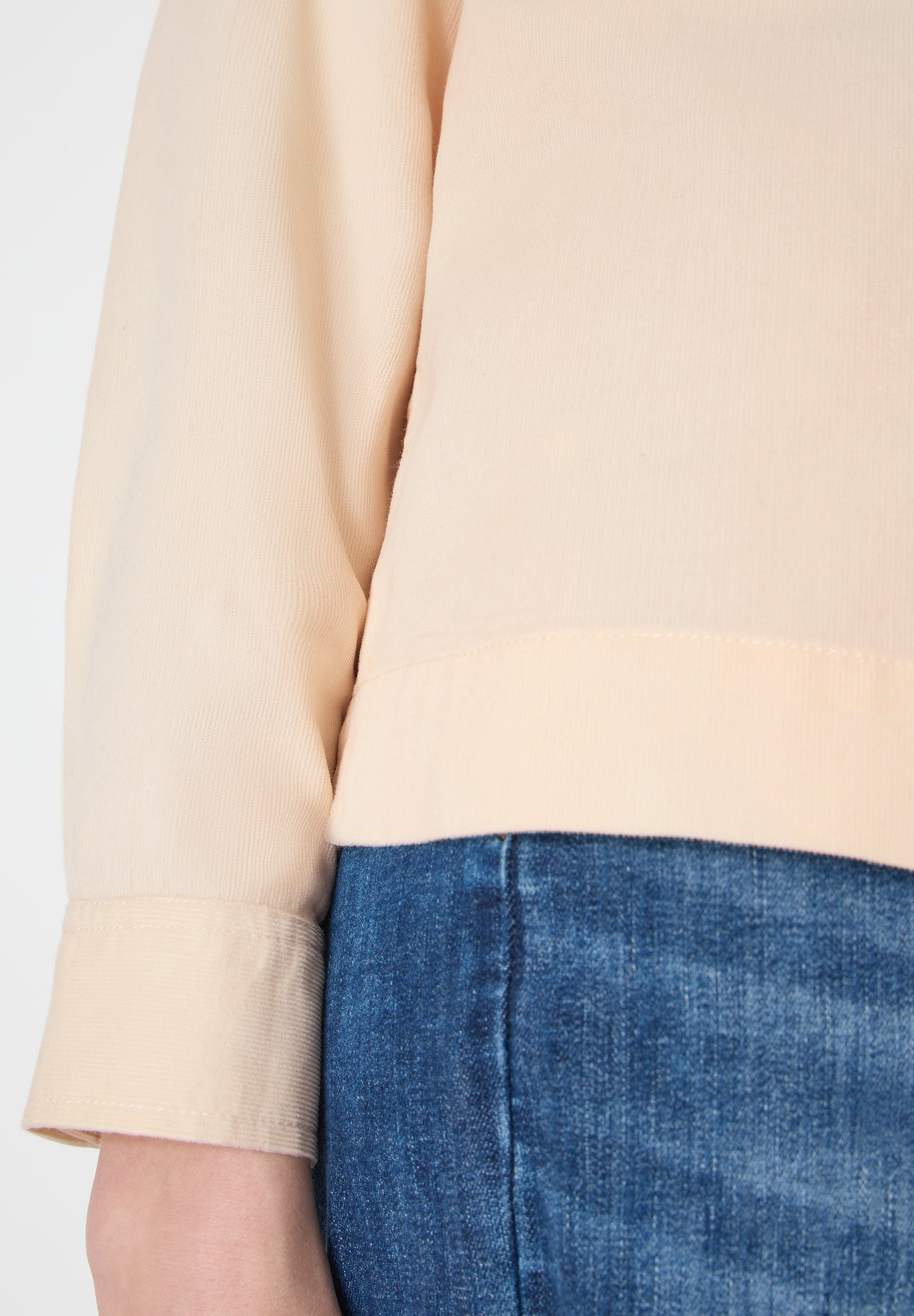 CECIL - Hemdbluse in Unifarbe - Farbe: pearl beige