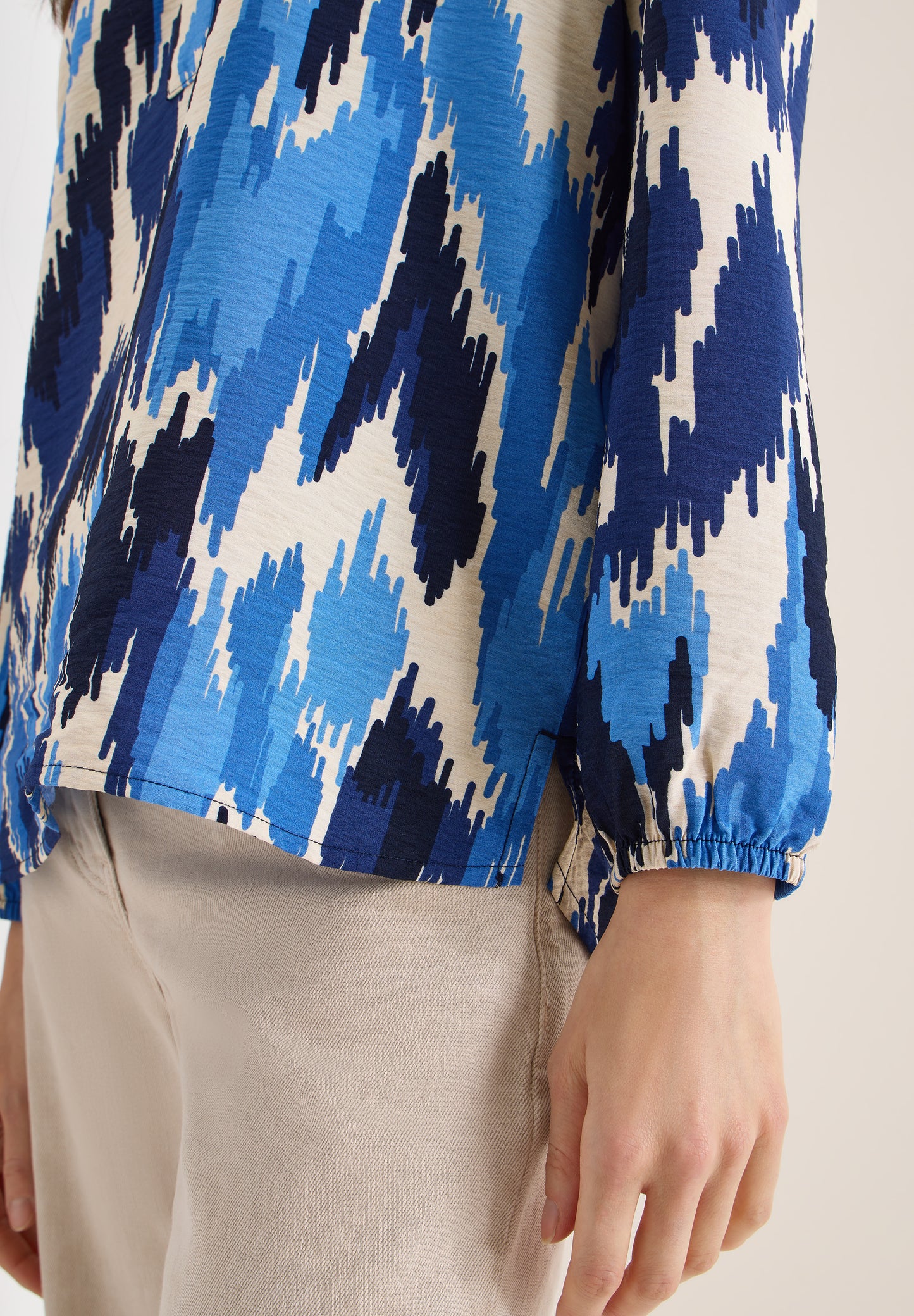 CECIL - Gemusterte Bluse - Farbe: blau