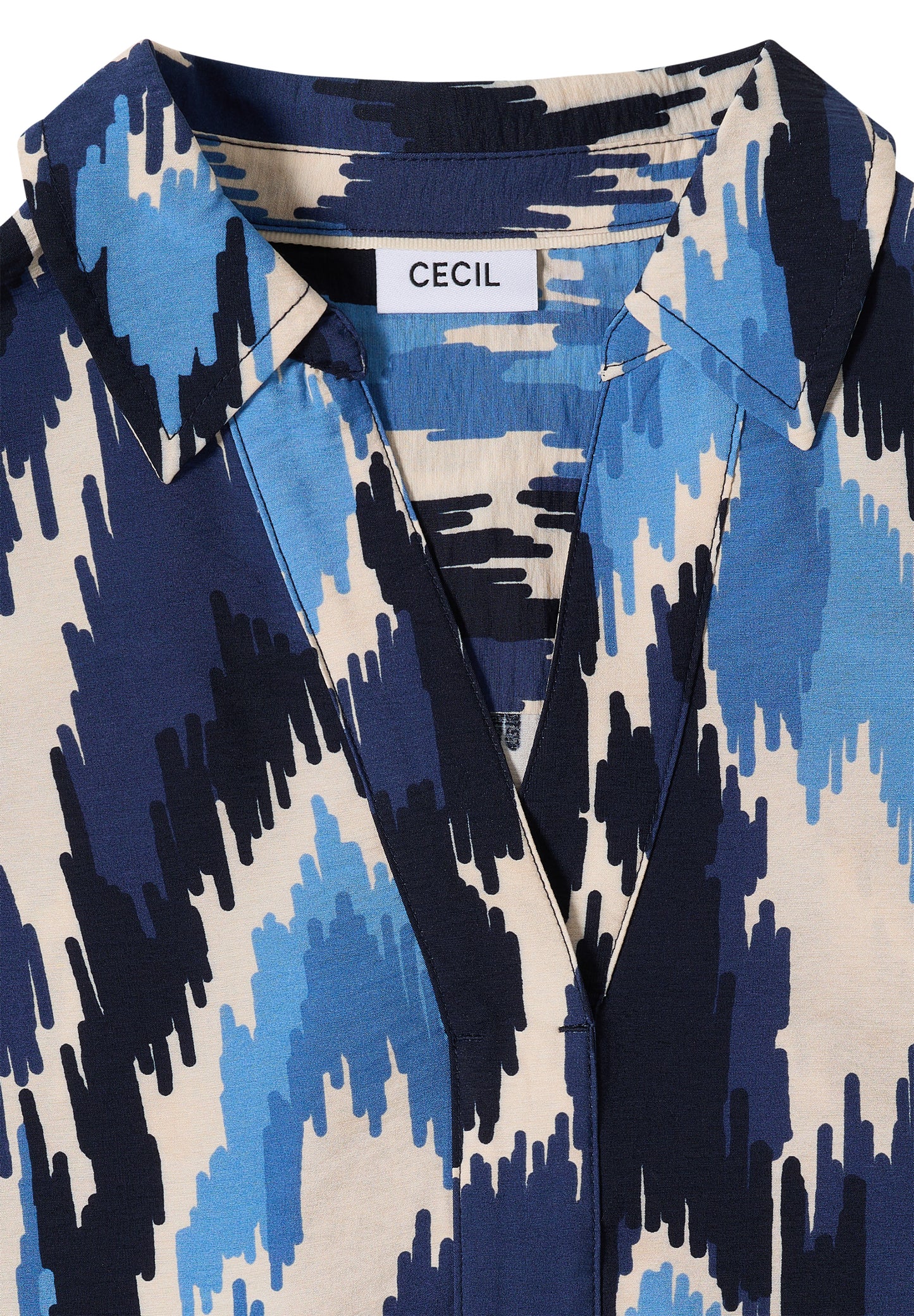 CECIL - Gemusterte Bluse - Farbe: blau