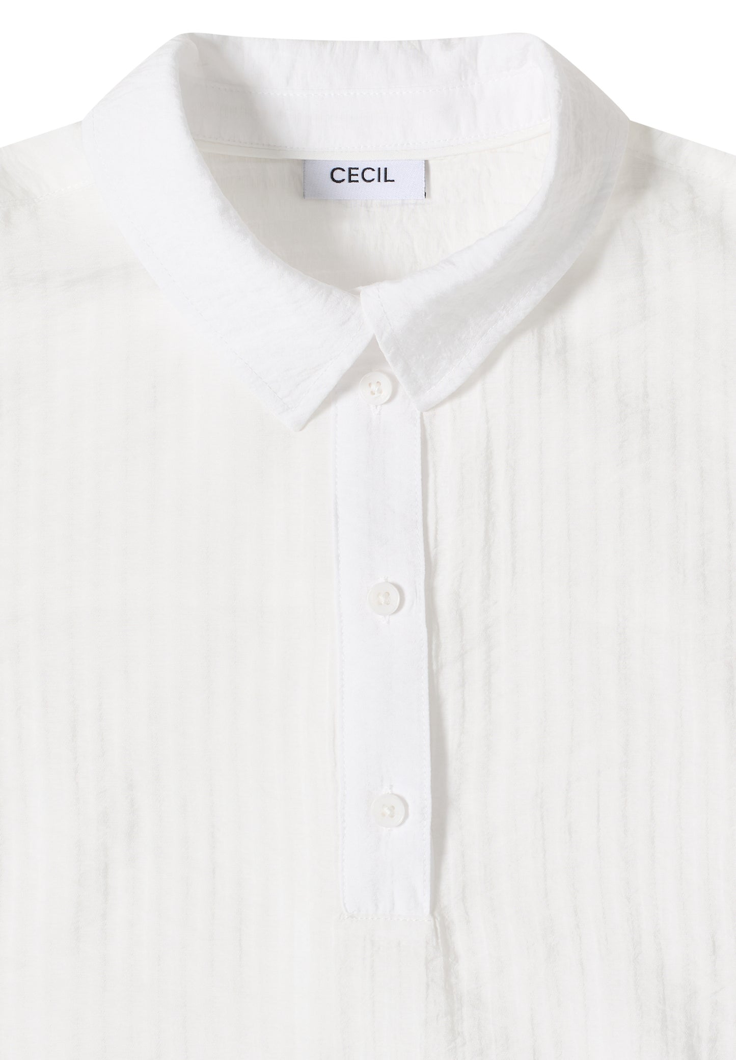 CECIL - Dropped Shoulder Bluse mit Struktur - Farbe: vanilla white